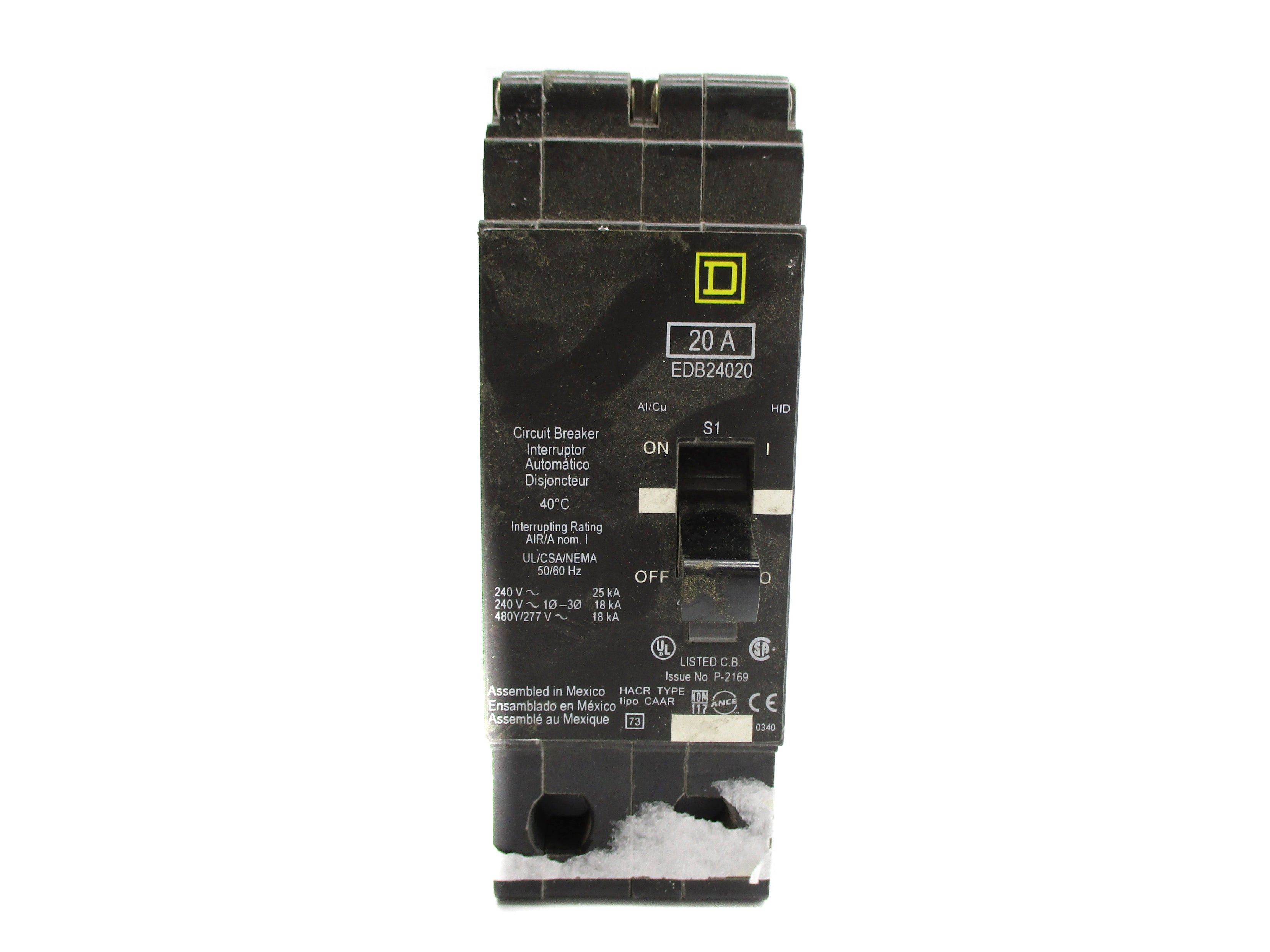 SQUARE D EDB24020 240V 20A NSNP