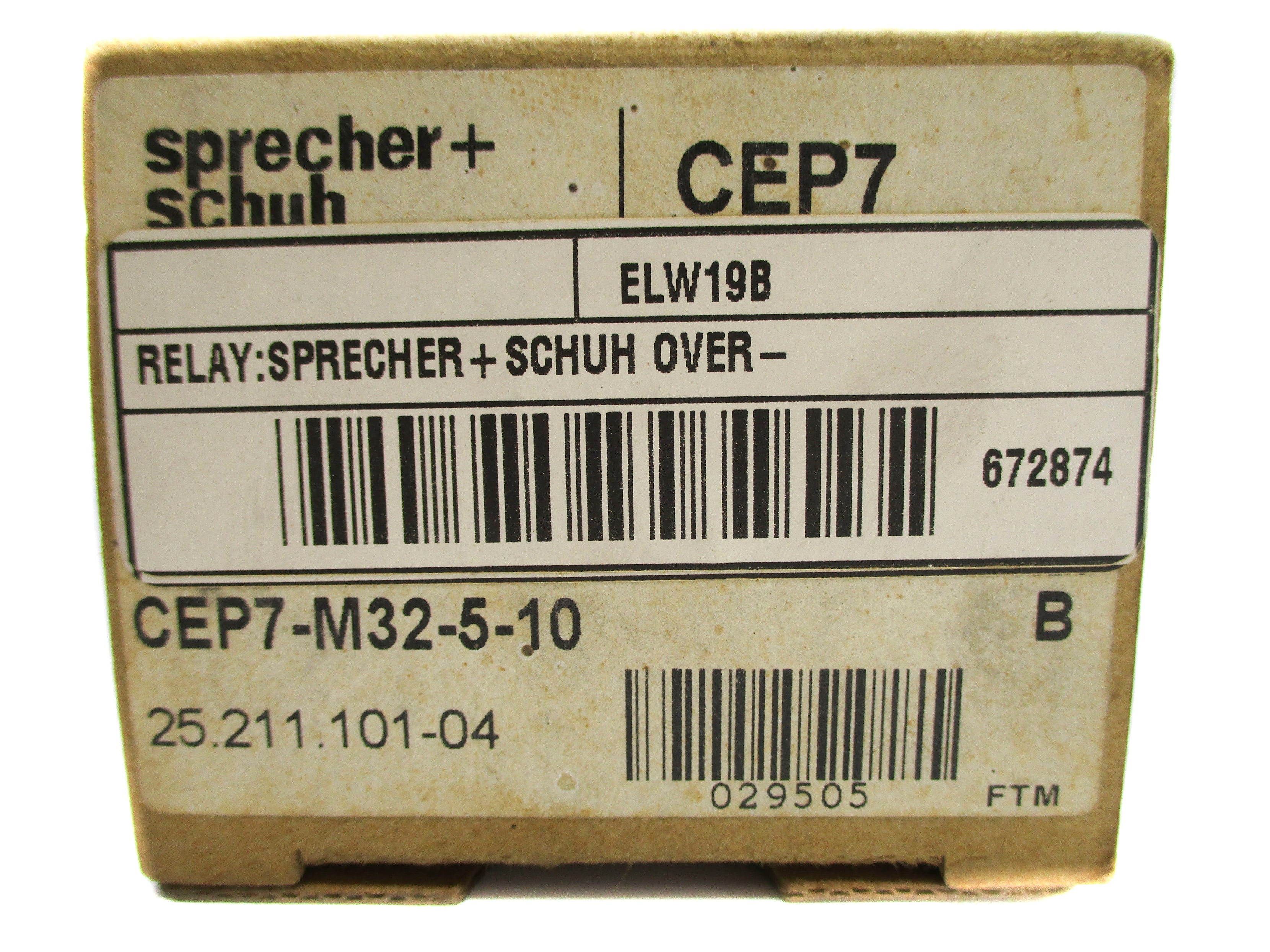 SPRECHER+SCHUH CEP7-M32-5-10 SER. B 1.6-5.0A NSMP
