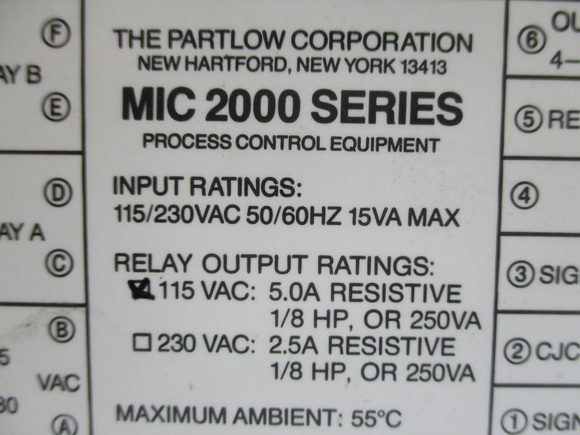 PARTLOW 223001 UNMP