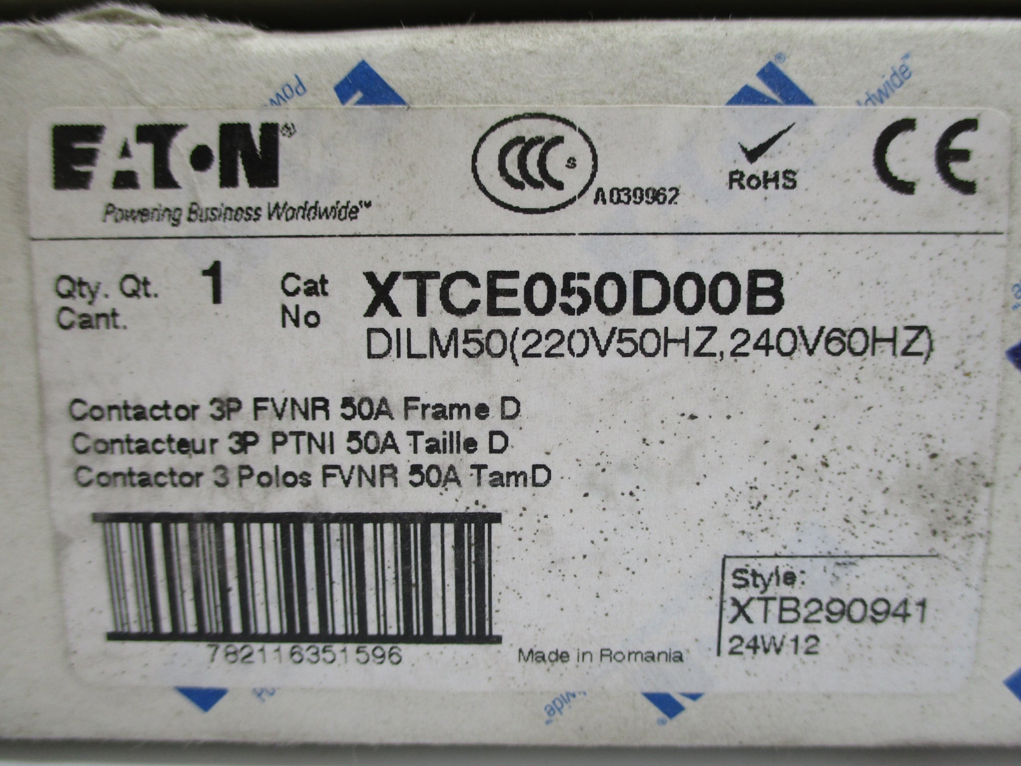 EATON XTCE050D00B 220/240V NSMP