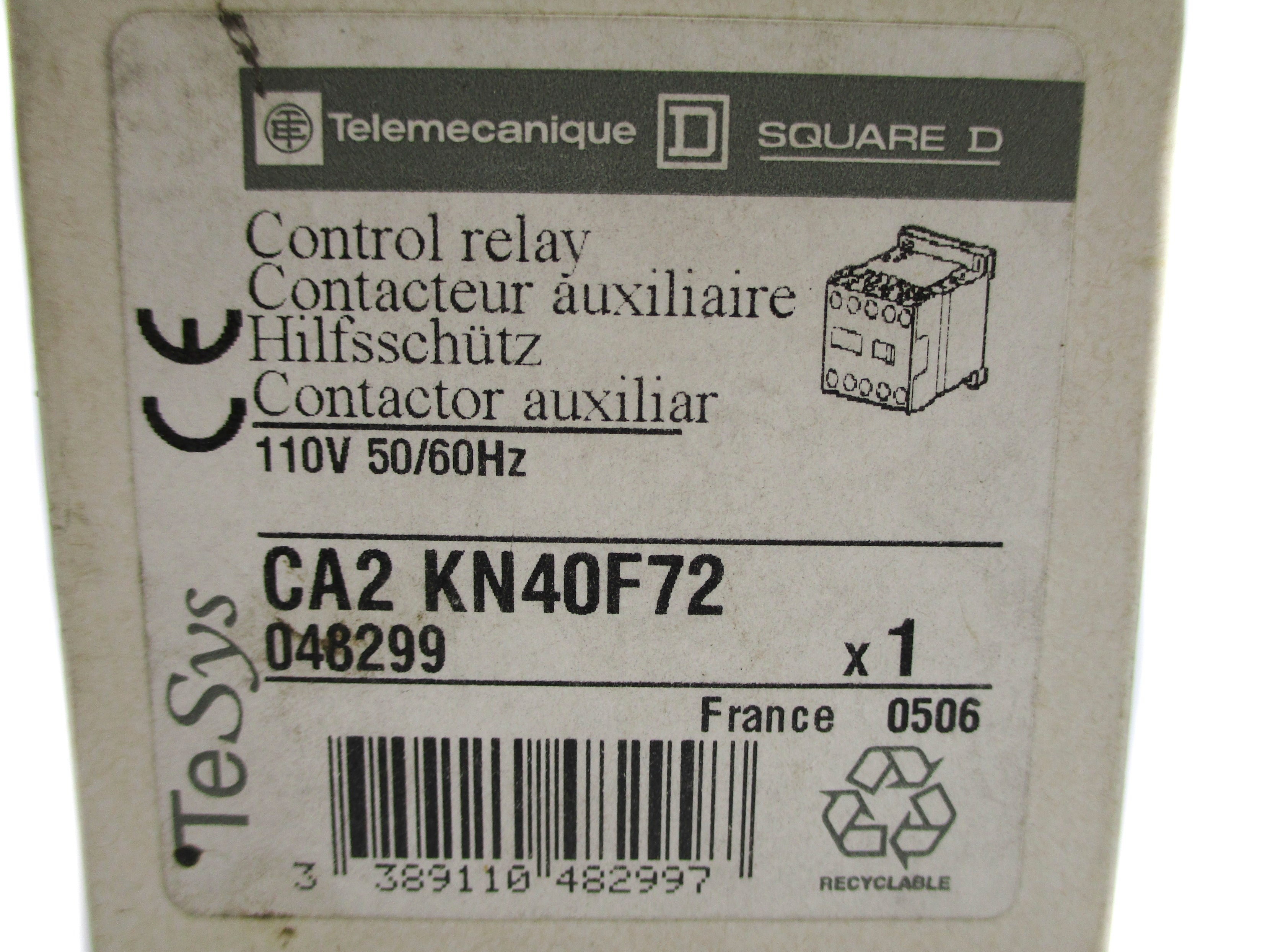TELEMECANIQUE CA2KN40F72 110V NSMP