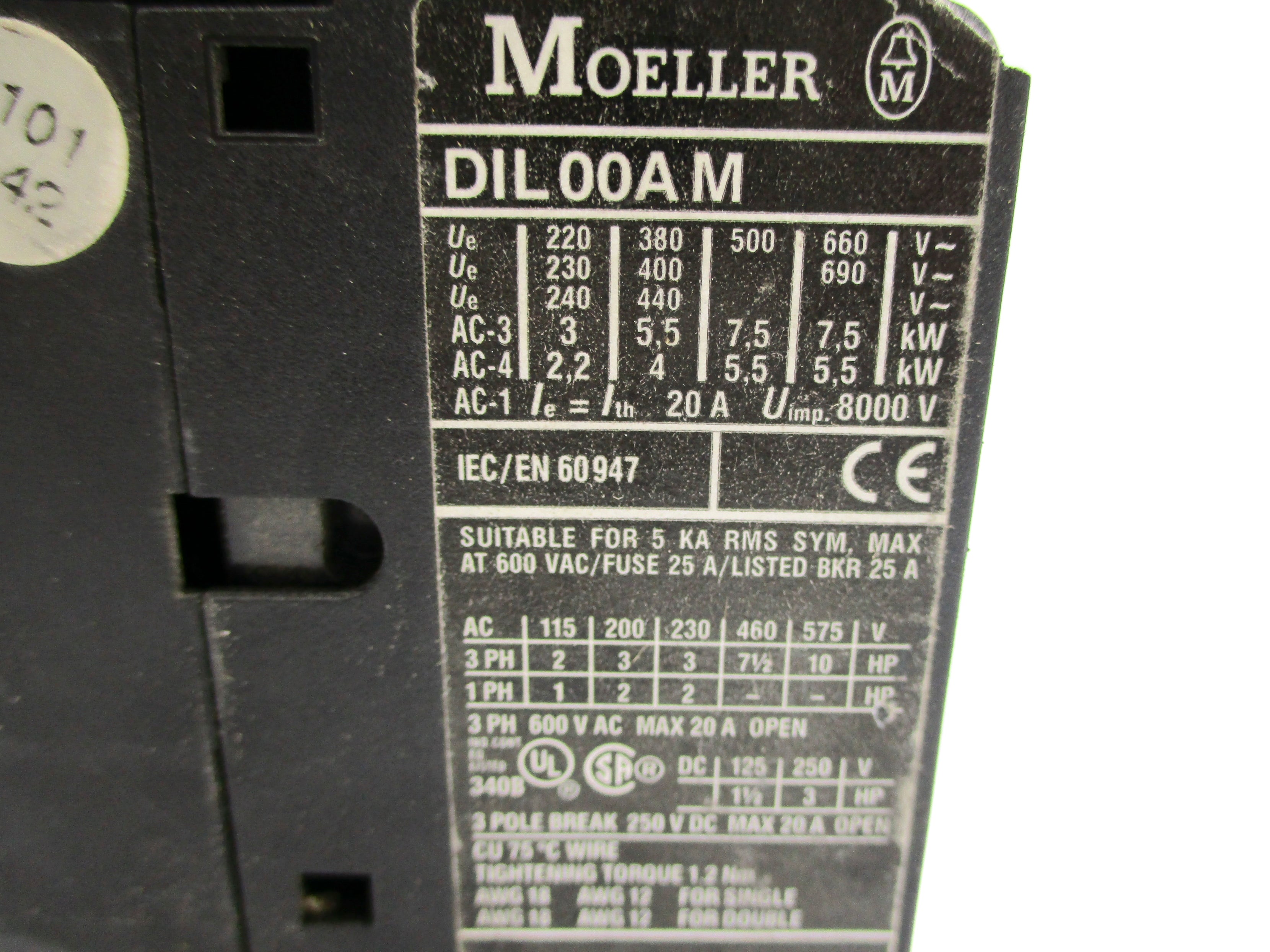 KLOCKNER MOELLER DIL00AM 110/120V UNMP