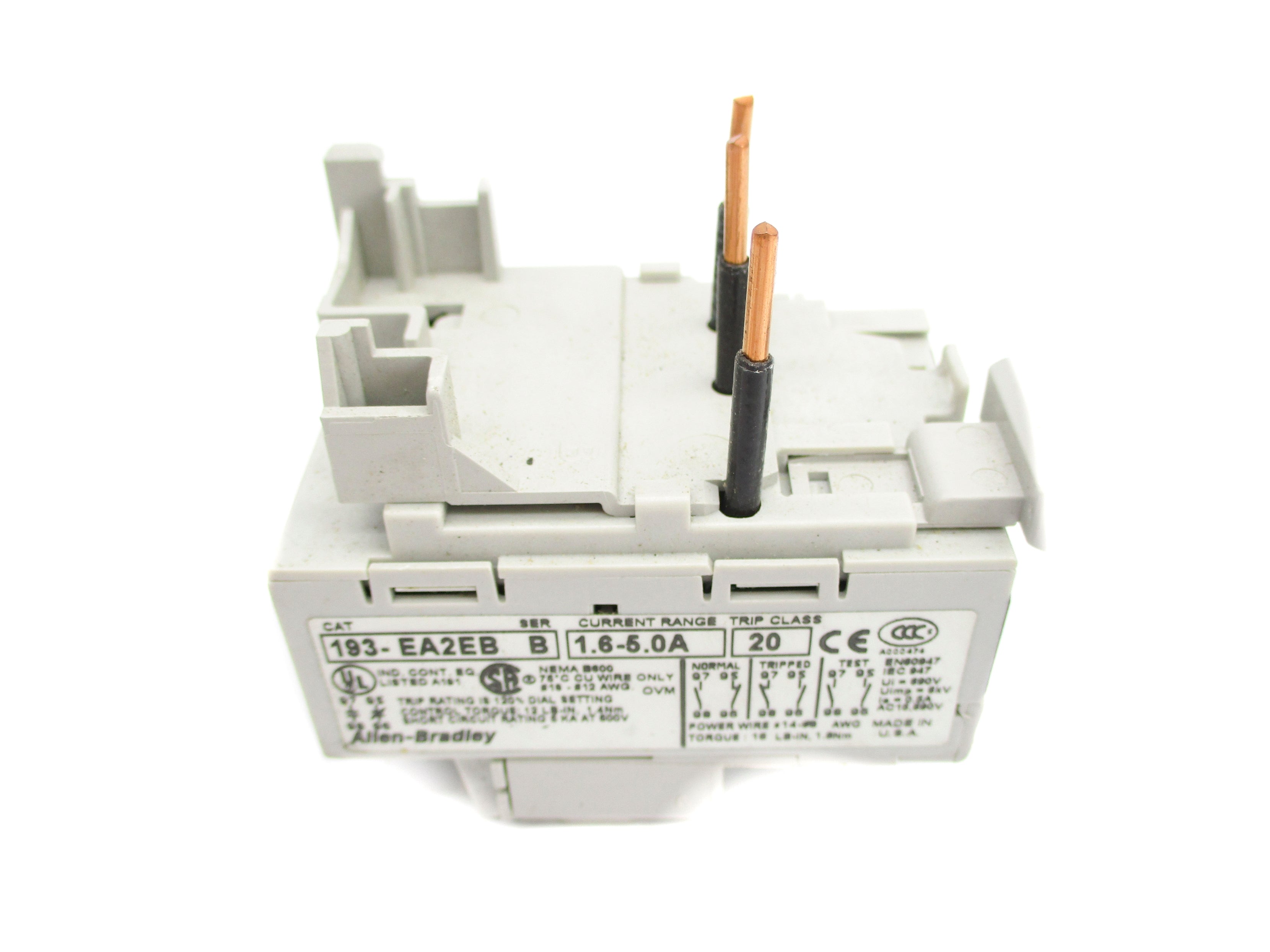 ALLEN BRADLEY 193-EA2EB SER. B 1.6-5A NSNP