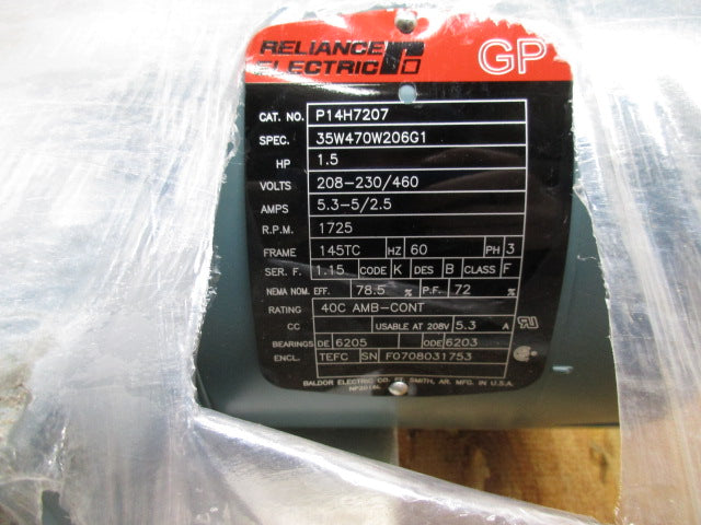 RELIANCE ELECTRIC P14H7207 NSMP