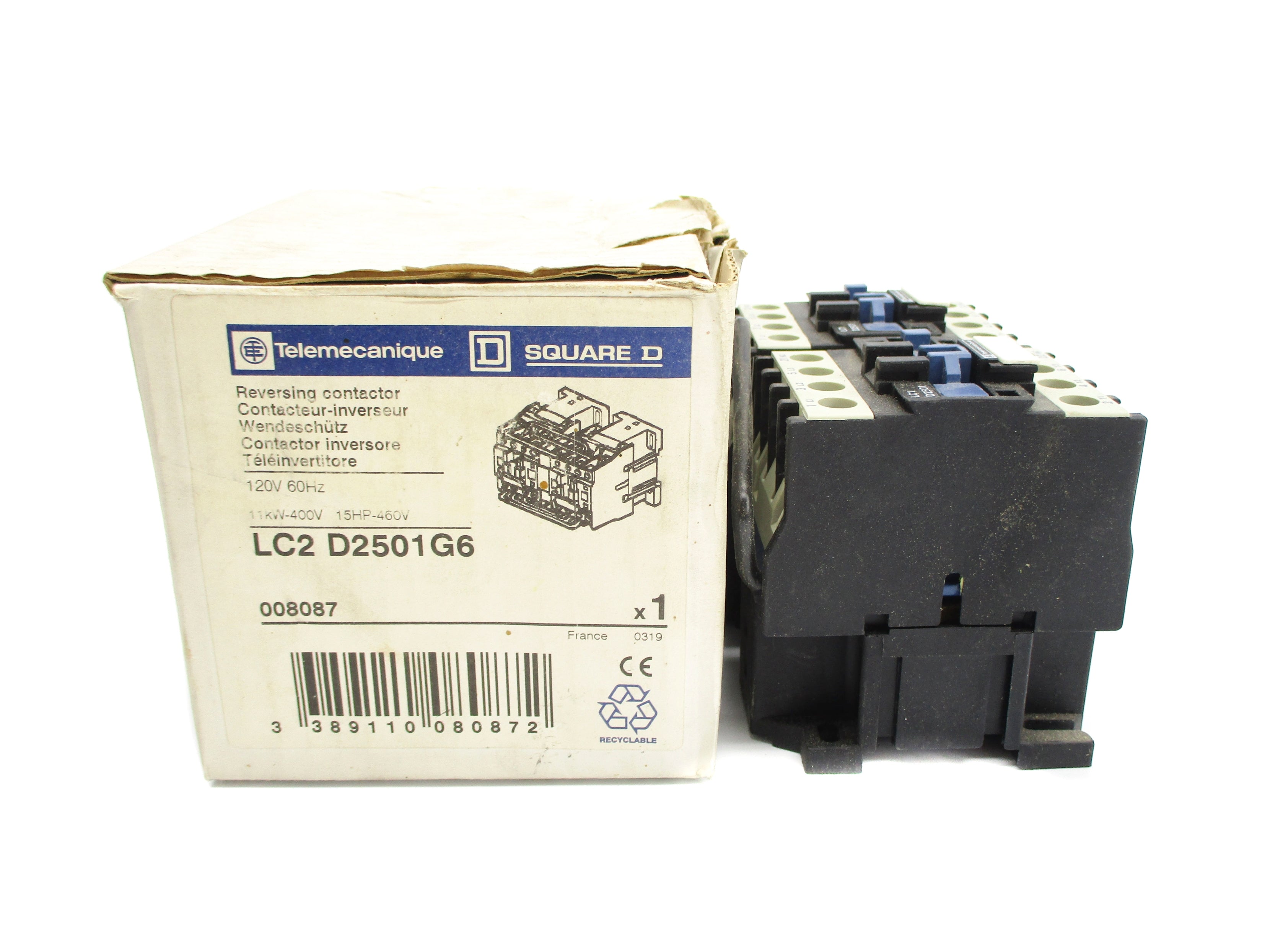 TELEMECANIQUE LC2D2501G6 120V NSMP