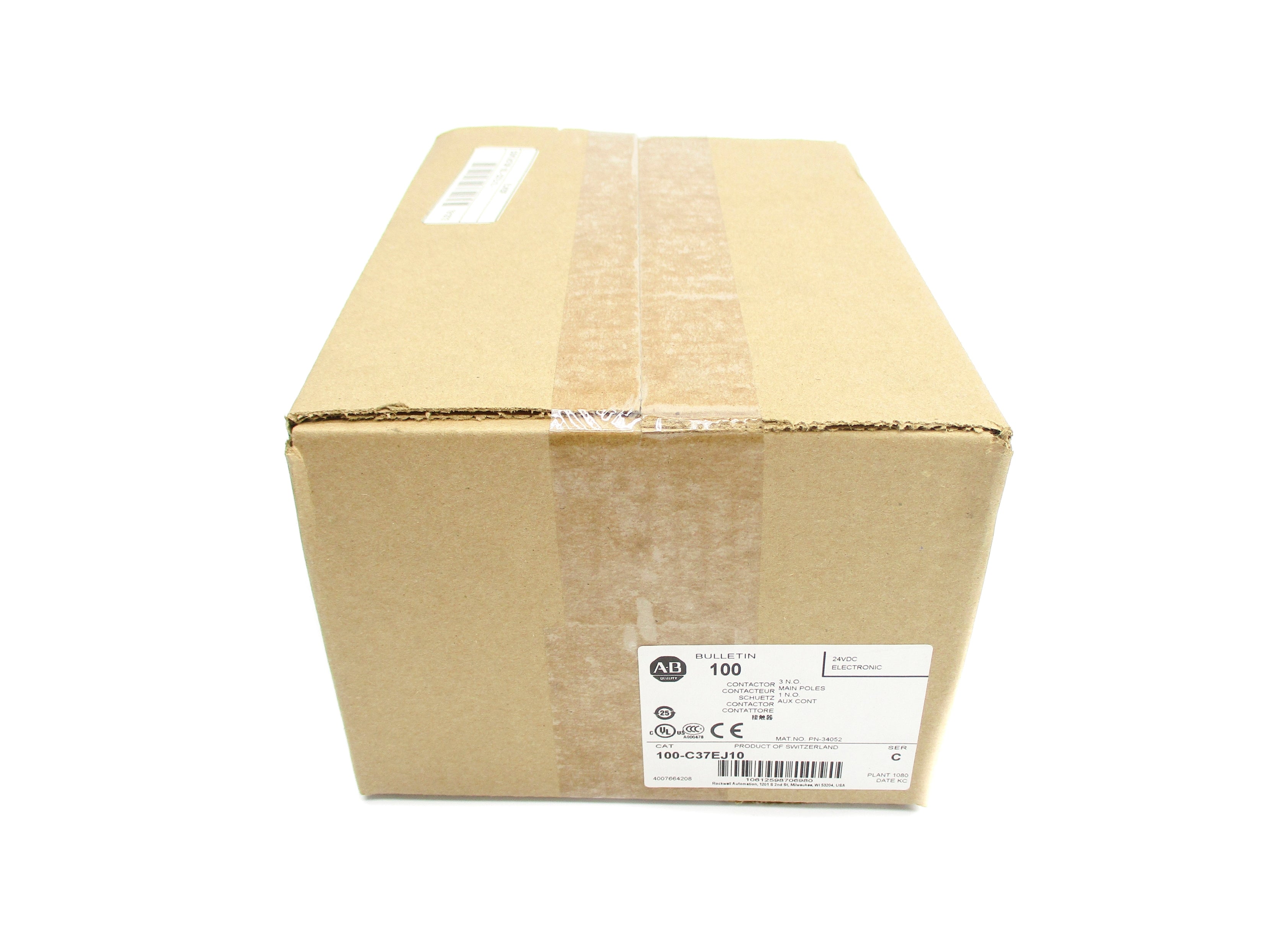 ALLEN BRADLEY 100-C37EJ10 SER. C 24VDC (BR/WH) NSFS