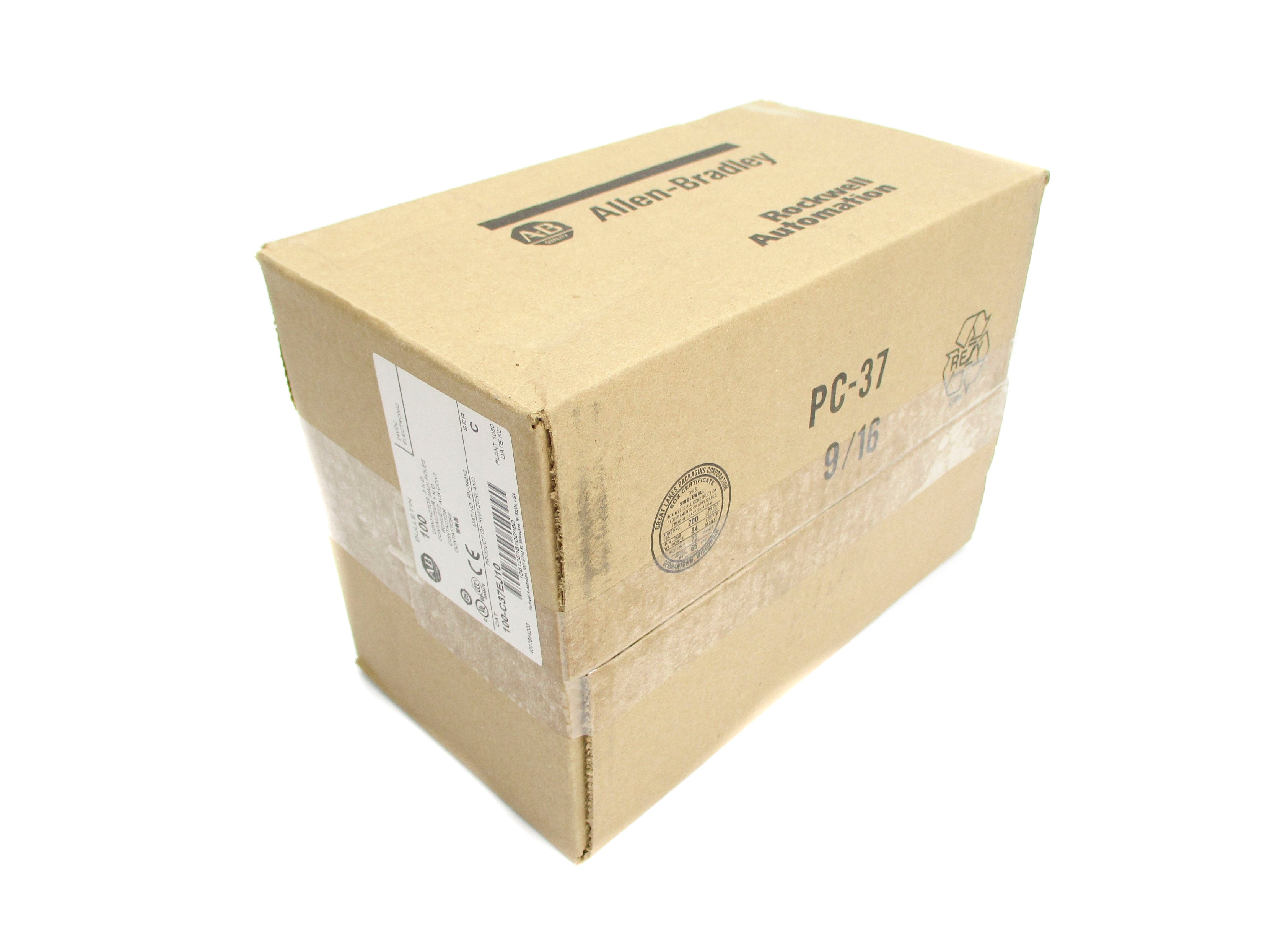 ALLEN BRADLEY 100-C37EJ10 SER. C 24VDC (BR/WH) NSFS