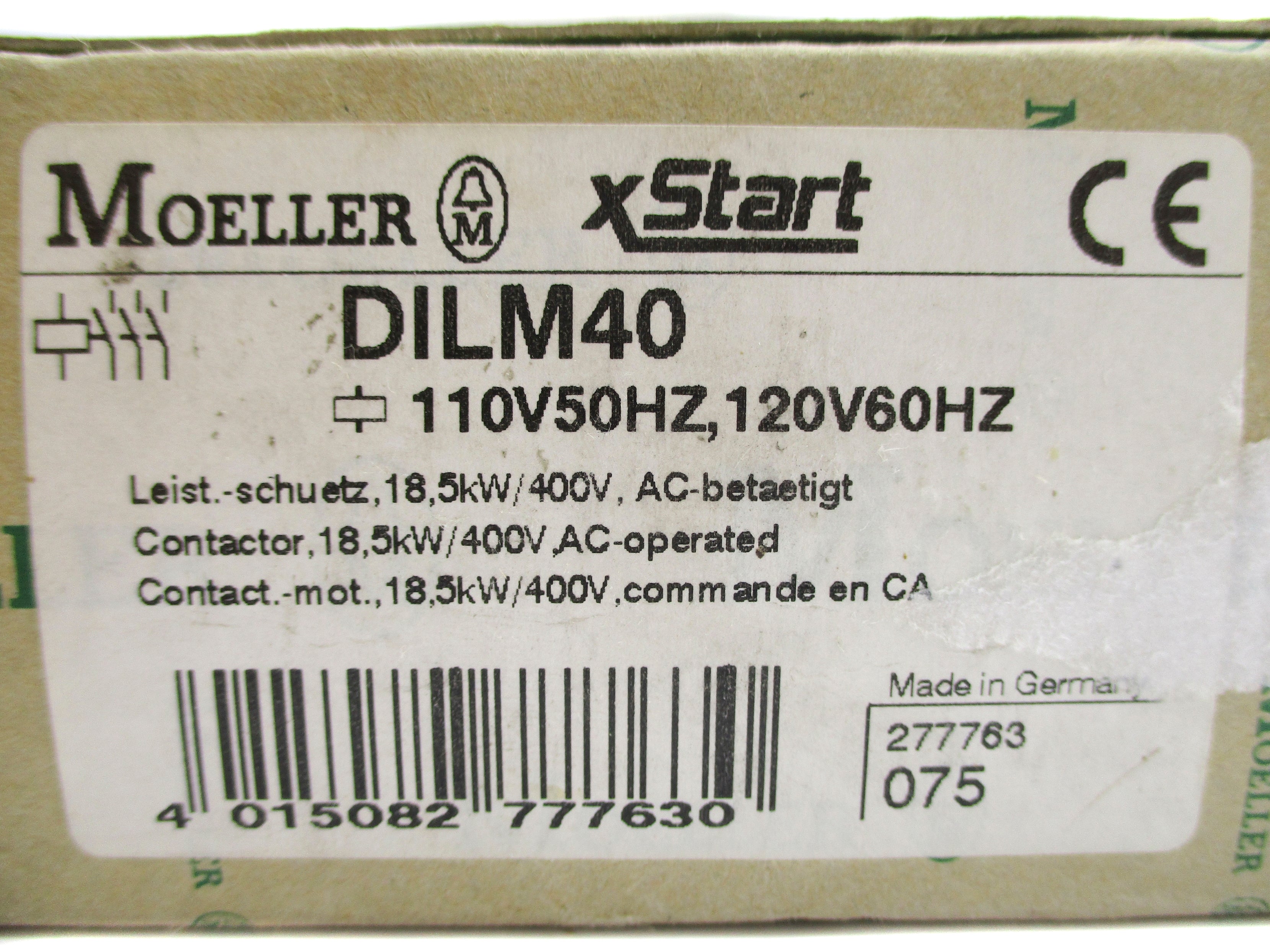 KLOCKNER MOELLER DILM40 110/120V NSMP