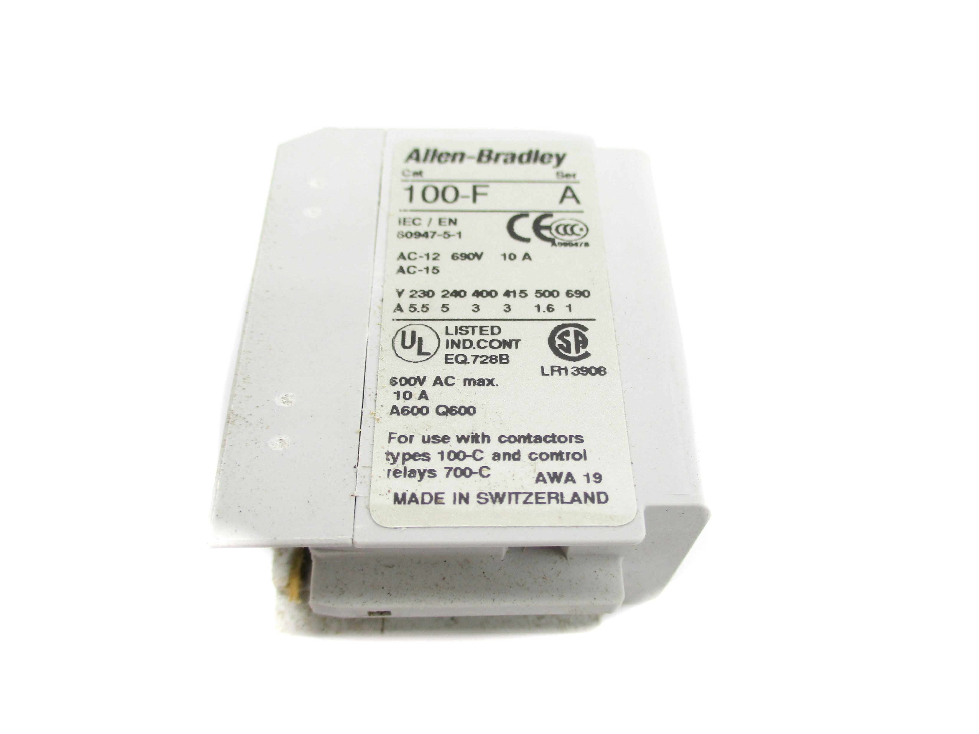 ALLEN BRADLEY 100-FA02 SER. A (WH) NSMP