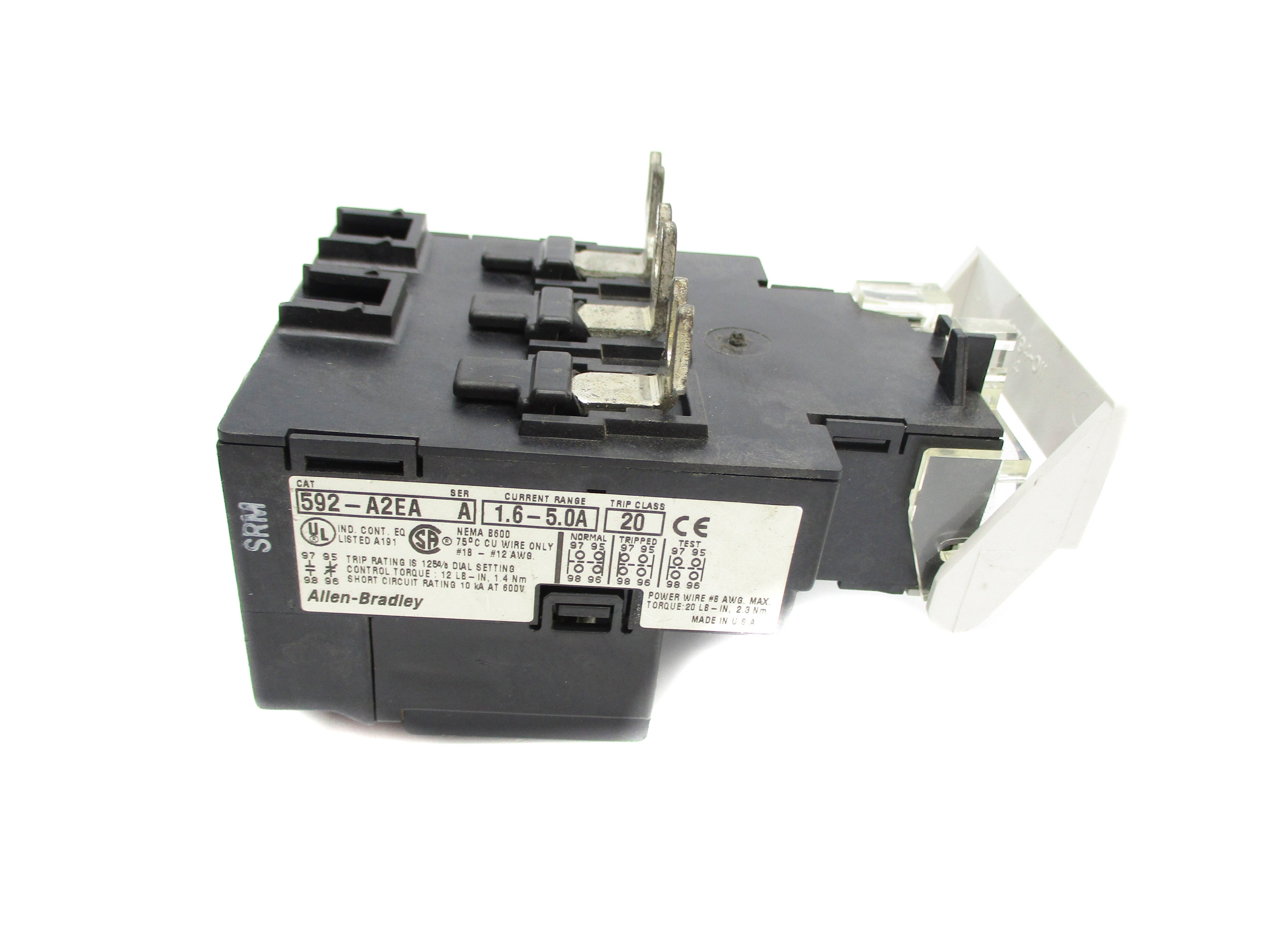 ALLEN BRADLEY 592-A2EA SER. A 600V 1.6-5.0A NSNP