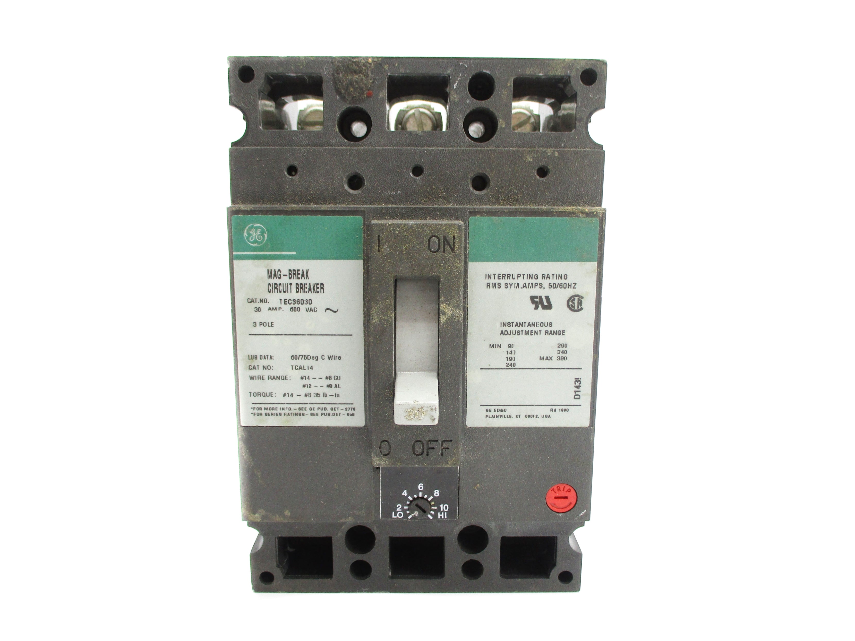 GENERAL ELECTRIC TEC36030 30A 600VAC NSNP