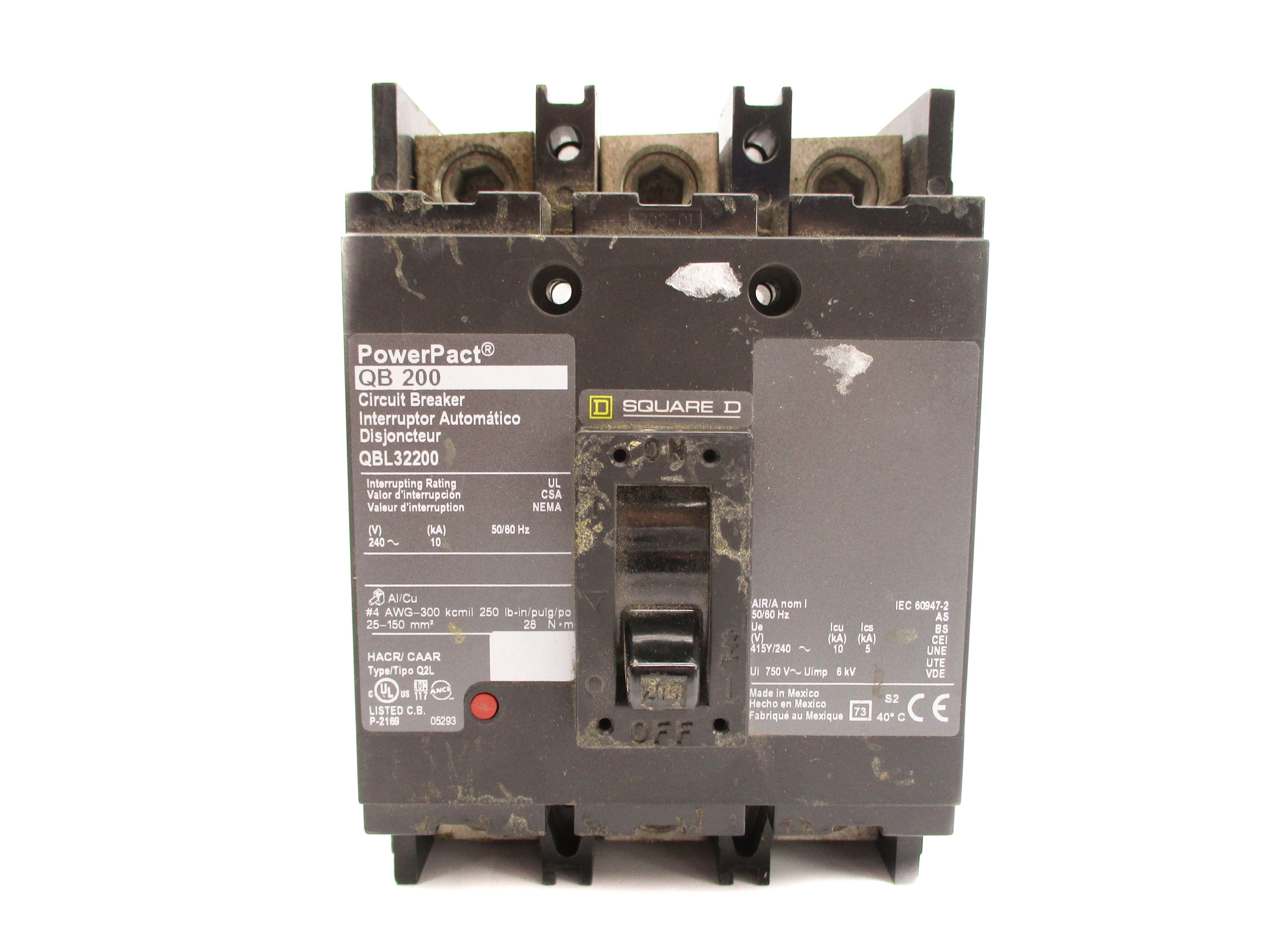 SQUARE D QBL32200 200A 240V UNMP