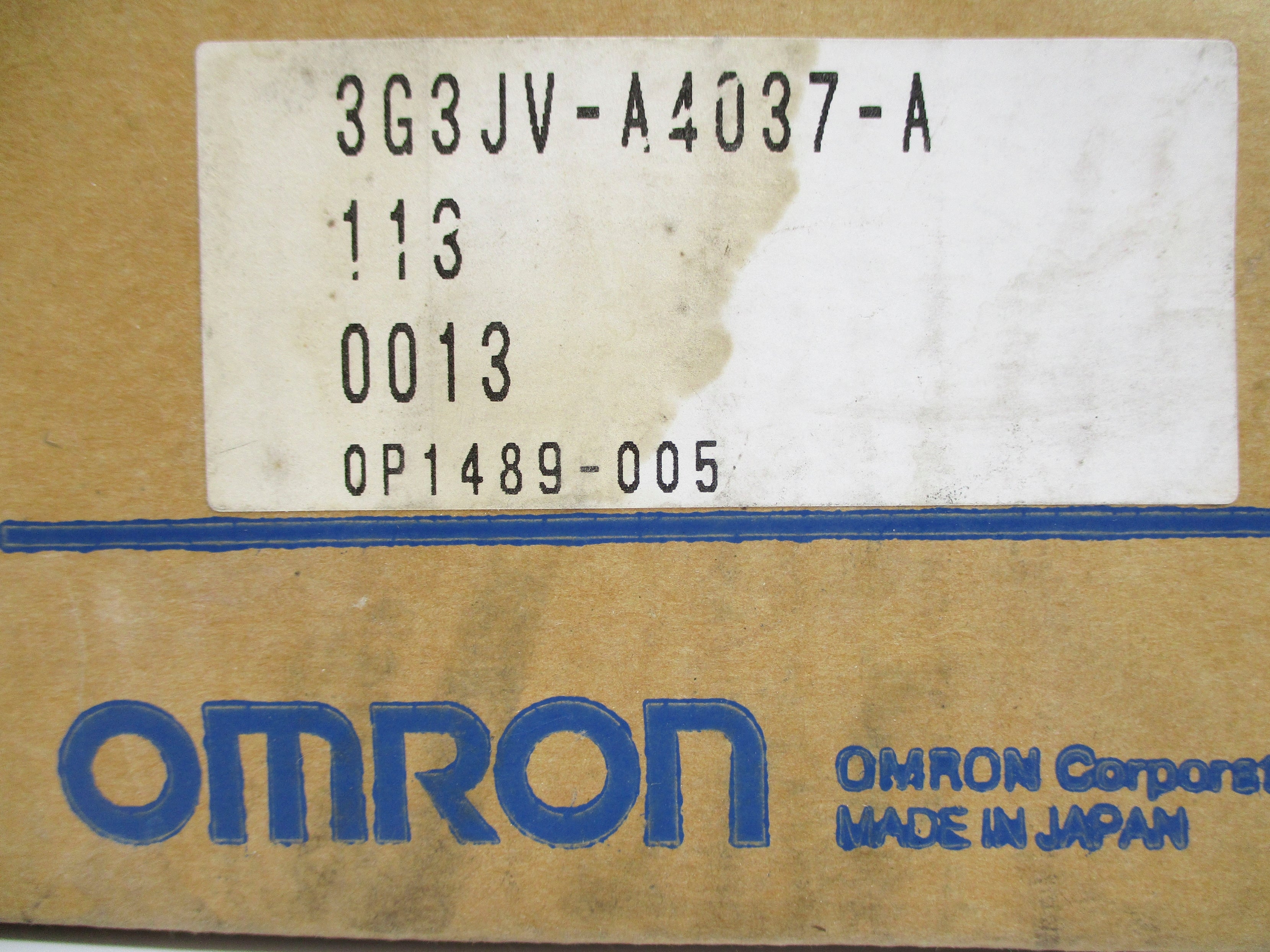 OMRON 3G3JV-A4037-A NSMP