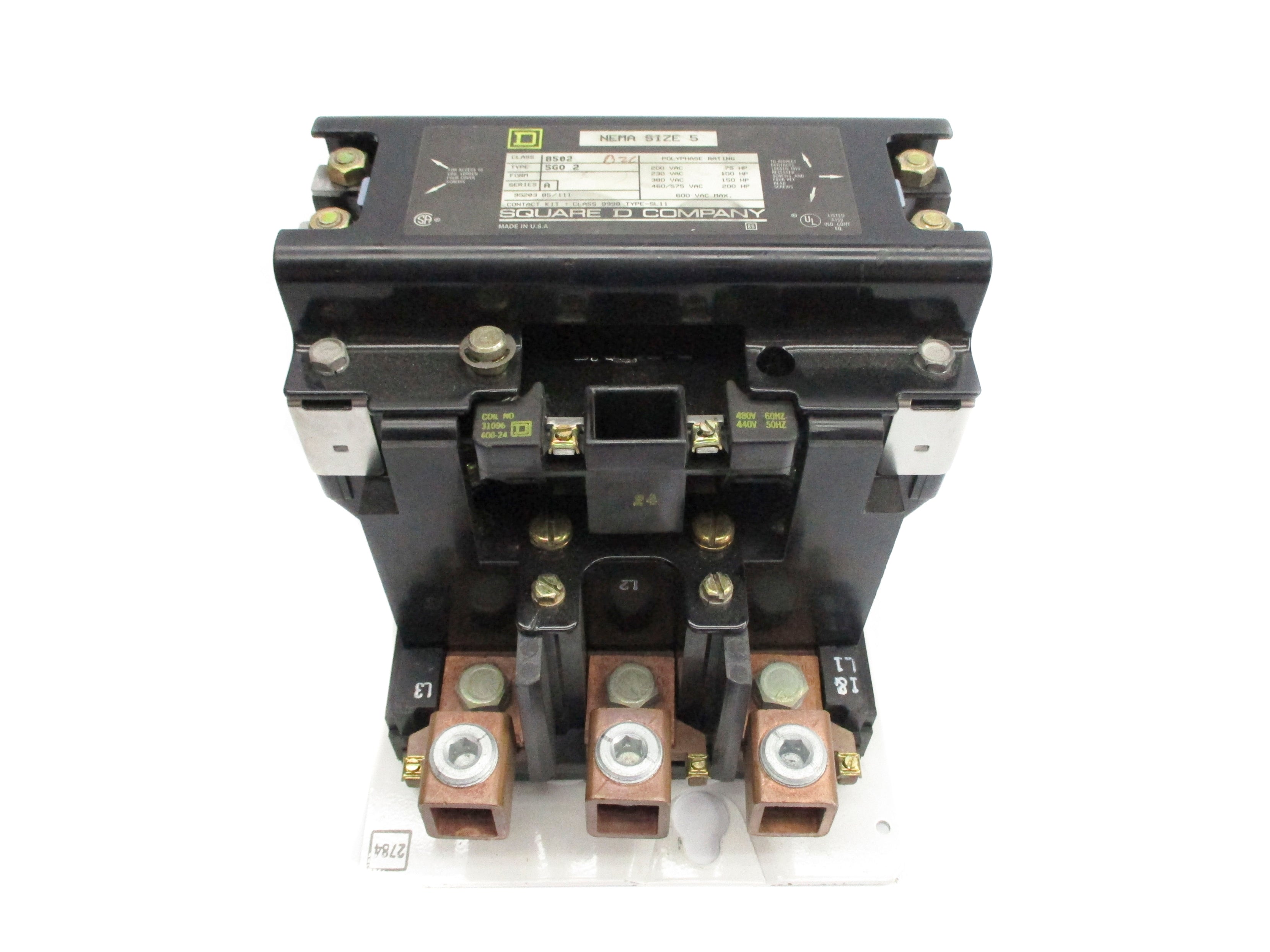 SQUARE D 8502SGO2 SER. A 440/480V UNMP