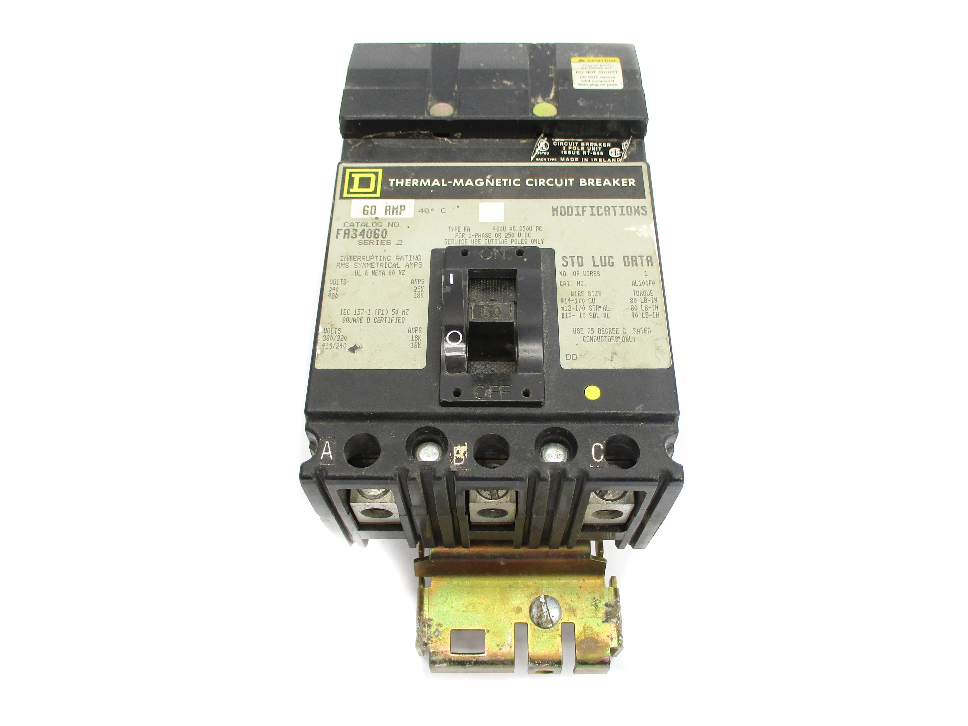 SQUARE D FA34060 SER. 2 60A 480V UNMP