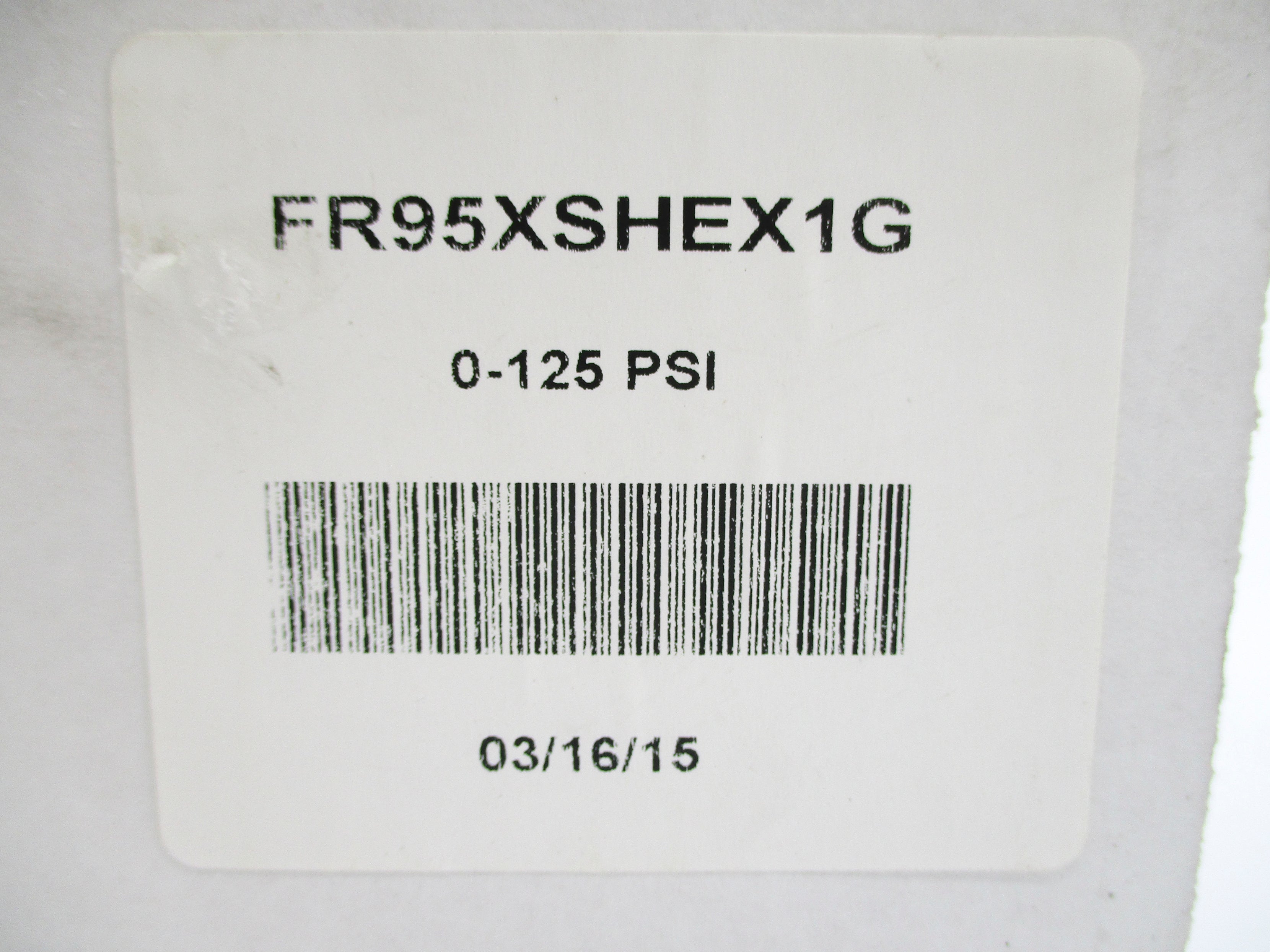 ITT FR95XSHEX1G 0-125PSI NSMP
