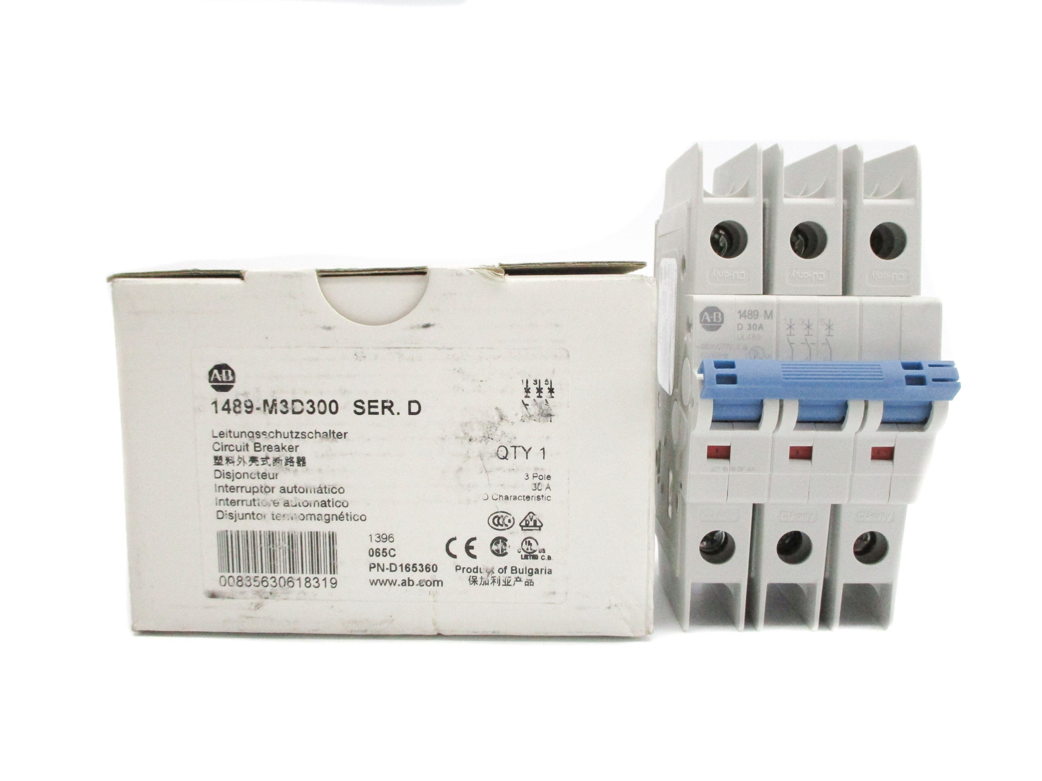 ALLEN BRADLEY 1489-M3D300 SER. D 277V 30A NSMP