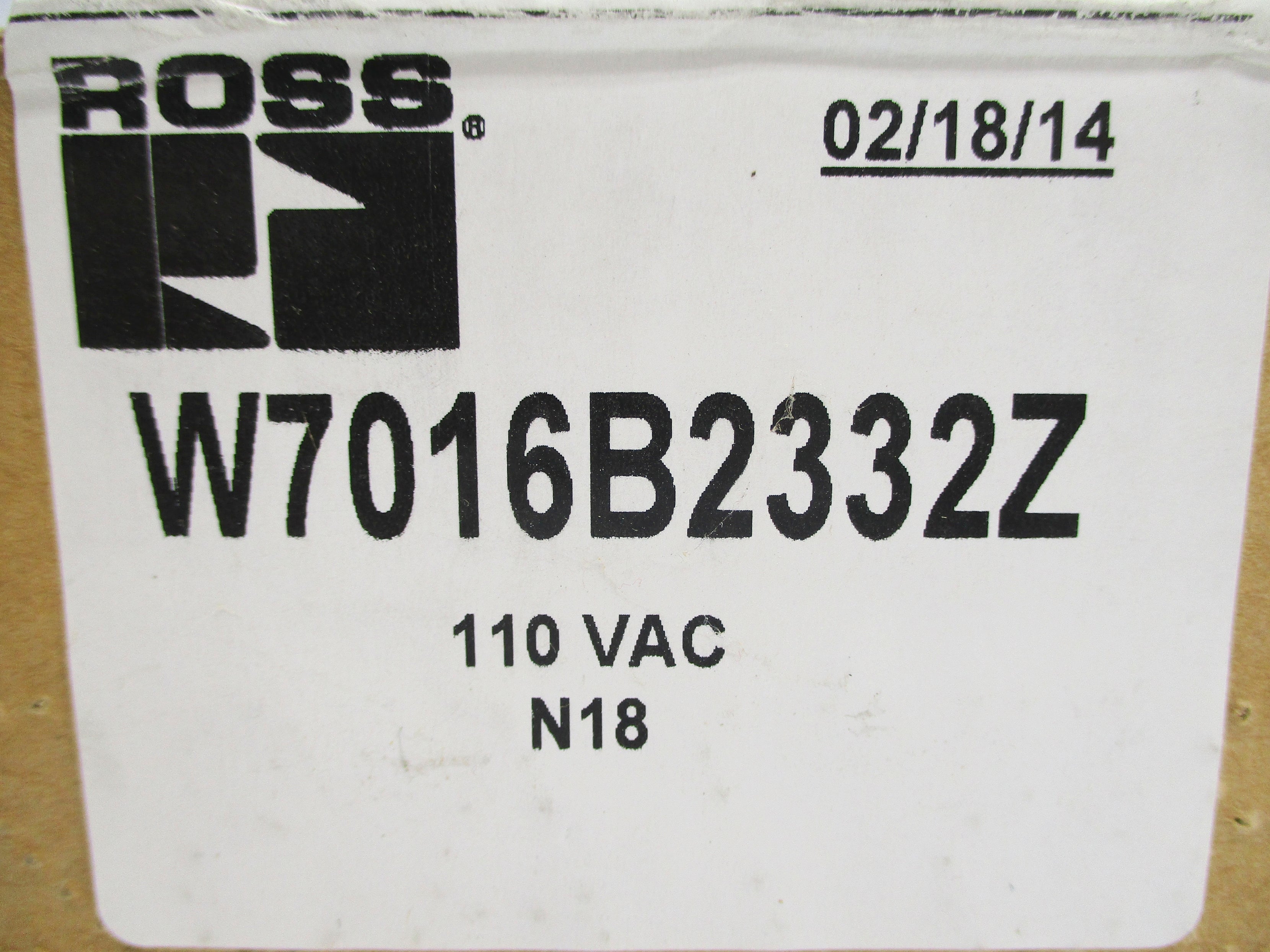 ROSS W7016B2332Z 110VAC NSMP