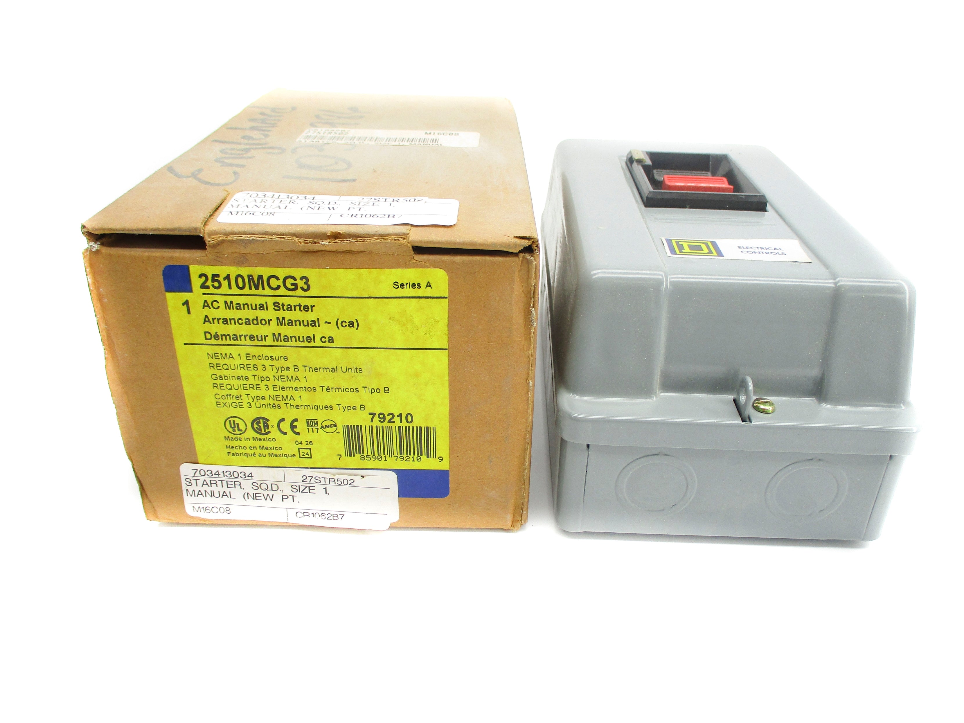 SQUARE D 2510MCG3 SER. A NSMP