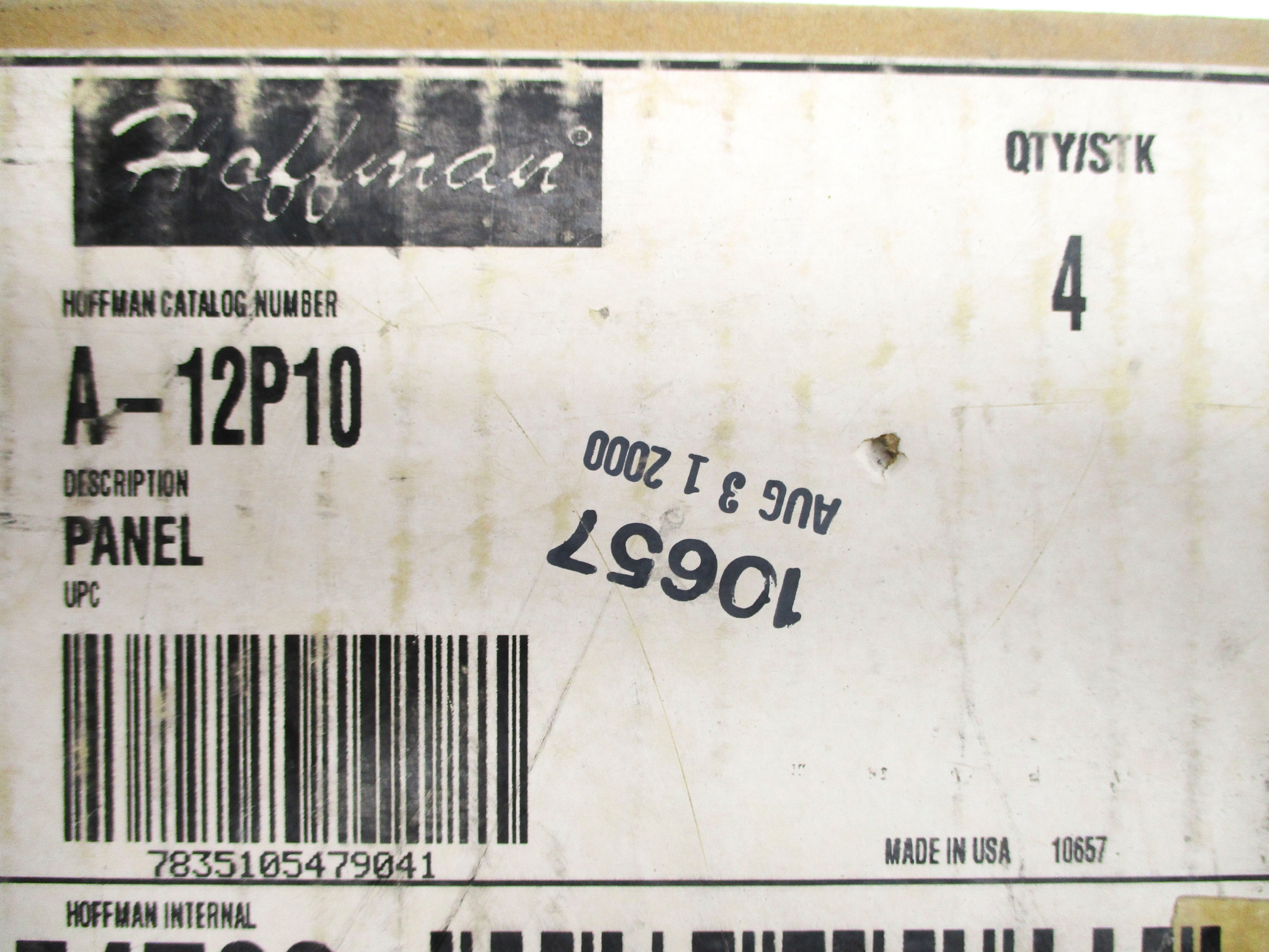 HOFFMAN A-12P10 (PKG OF 4) NSMP