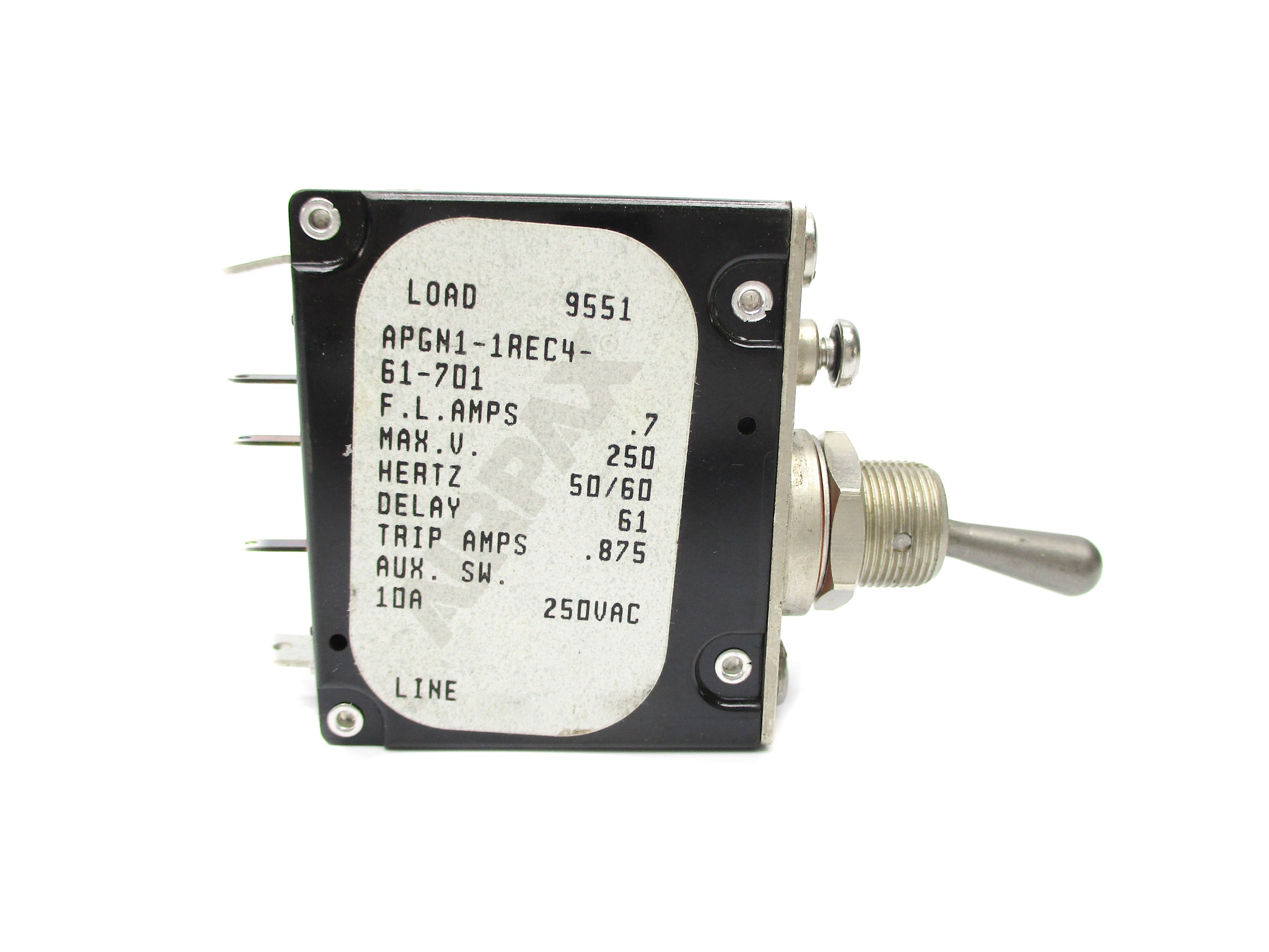 AIRPAX APGN1-1REC4-61-701 250VAC 0.7A NSNP