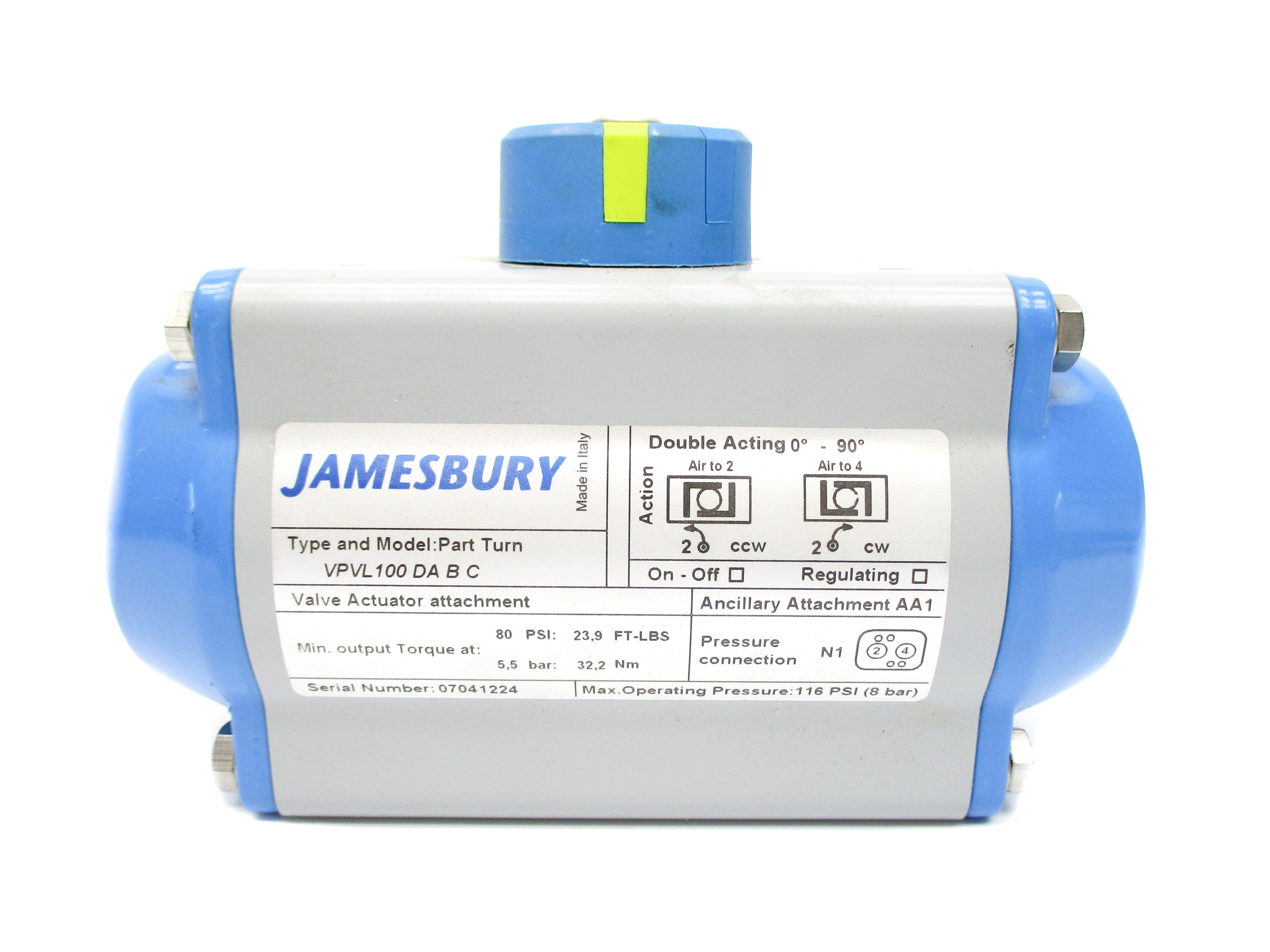 JAMESBURY VPVL100DABC NSNP