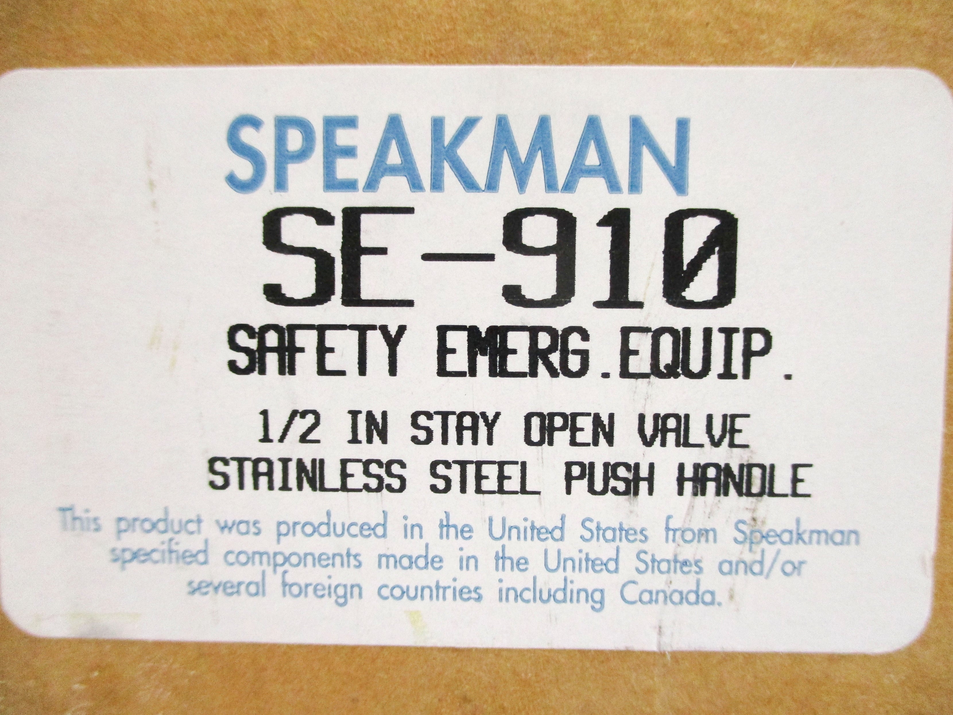 SPEAKMAN SE-910 NSMP