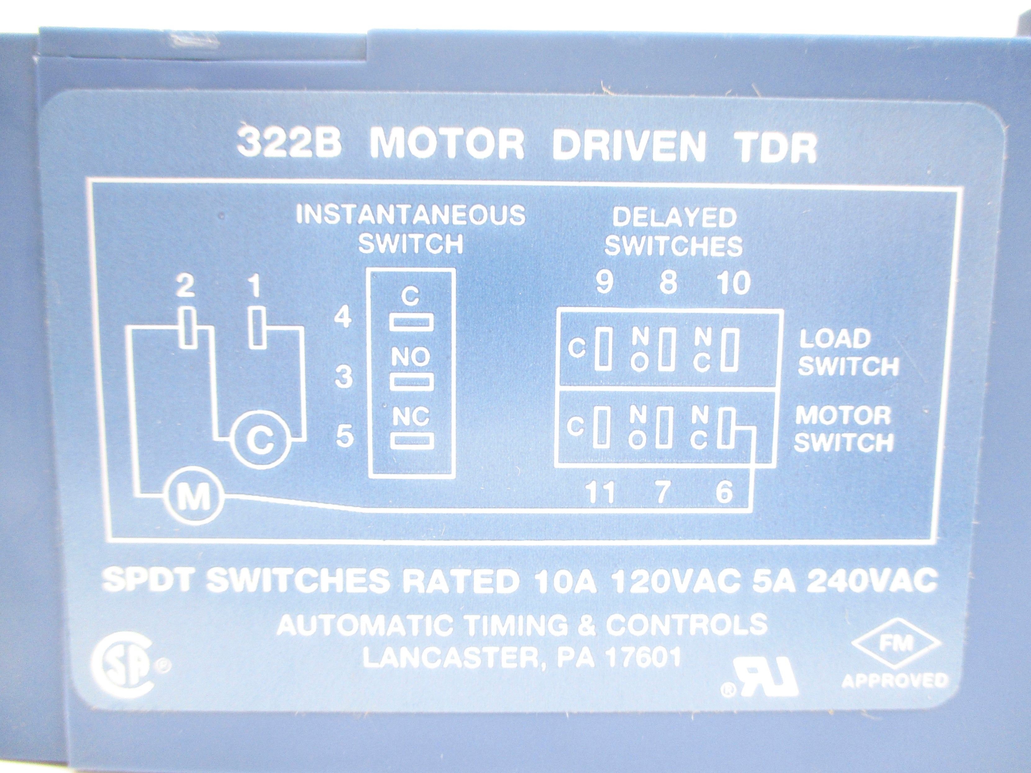 ATC 3-0322B014A12CS 120V 0-10M (BLUE) NSNP