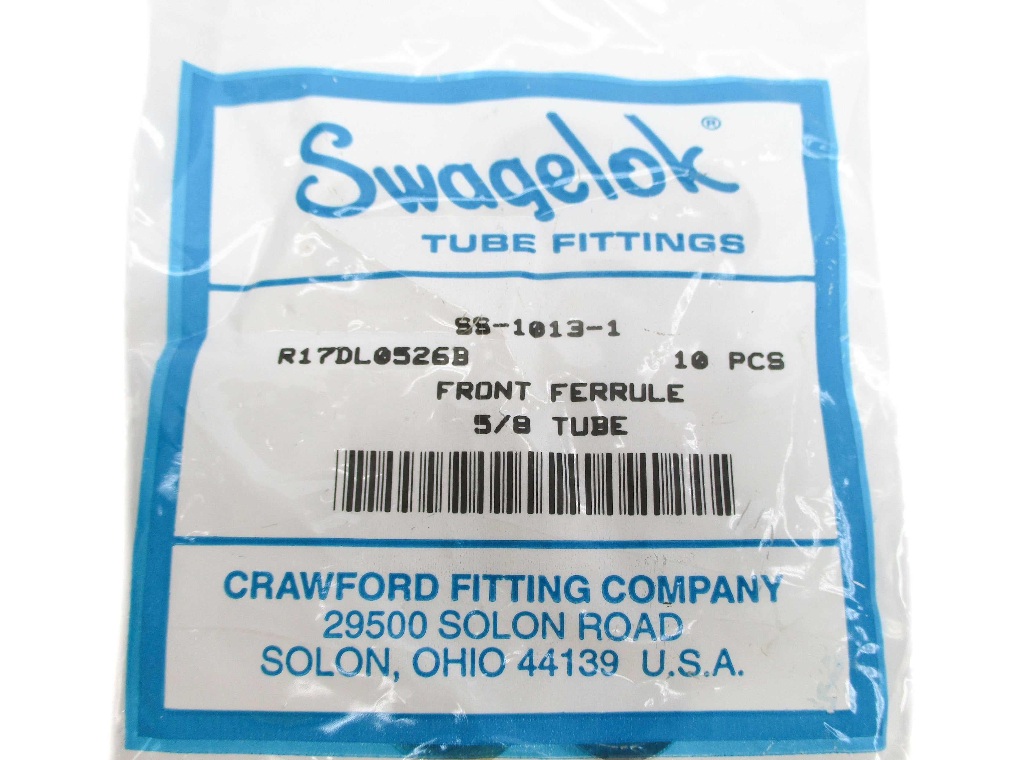 SWAGELOK SS-1013-1 (PKG OF 10) NSMP