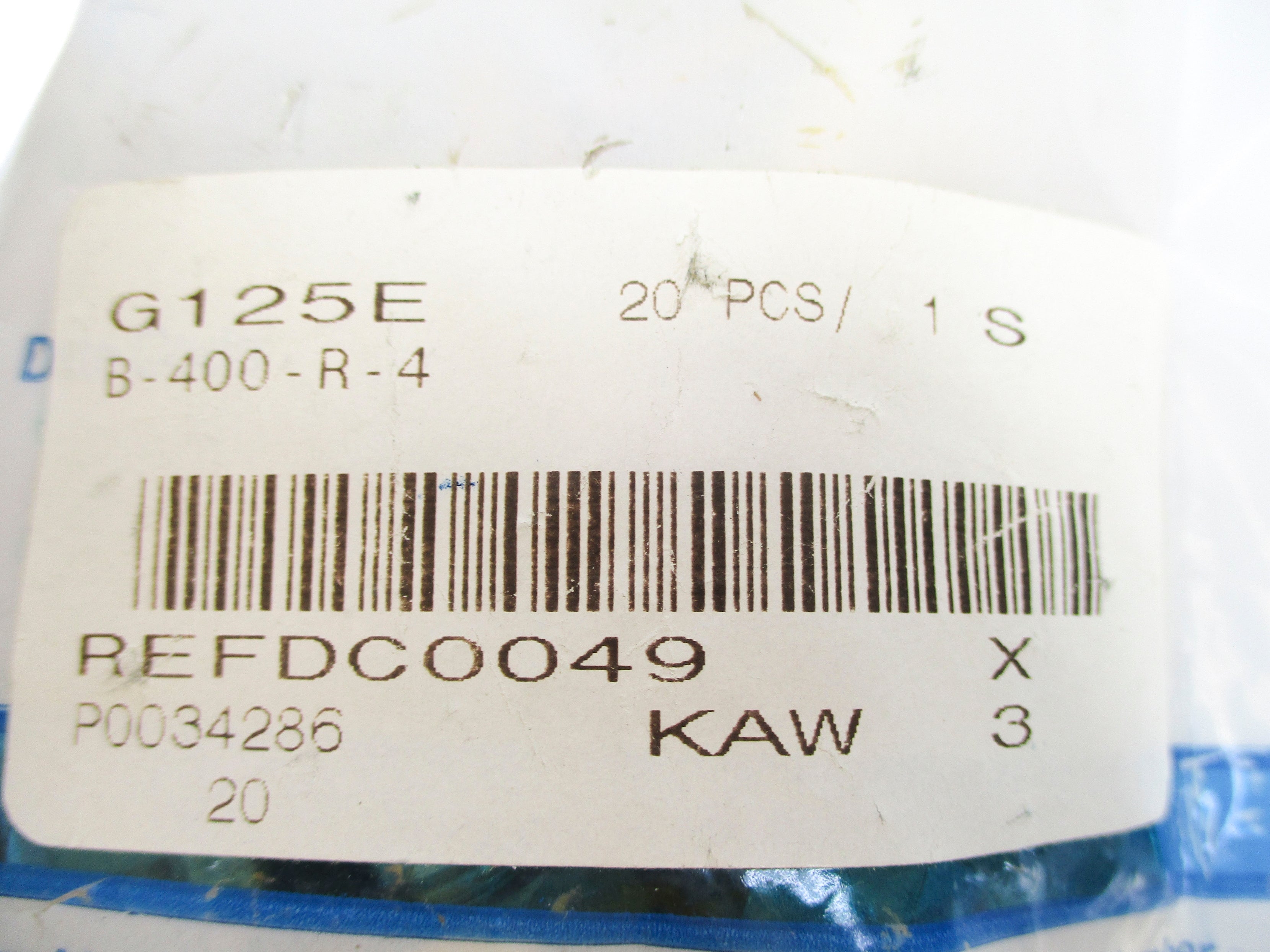 SWAGELOK B-400-R-4 (PKG OF 20) NSMP