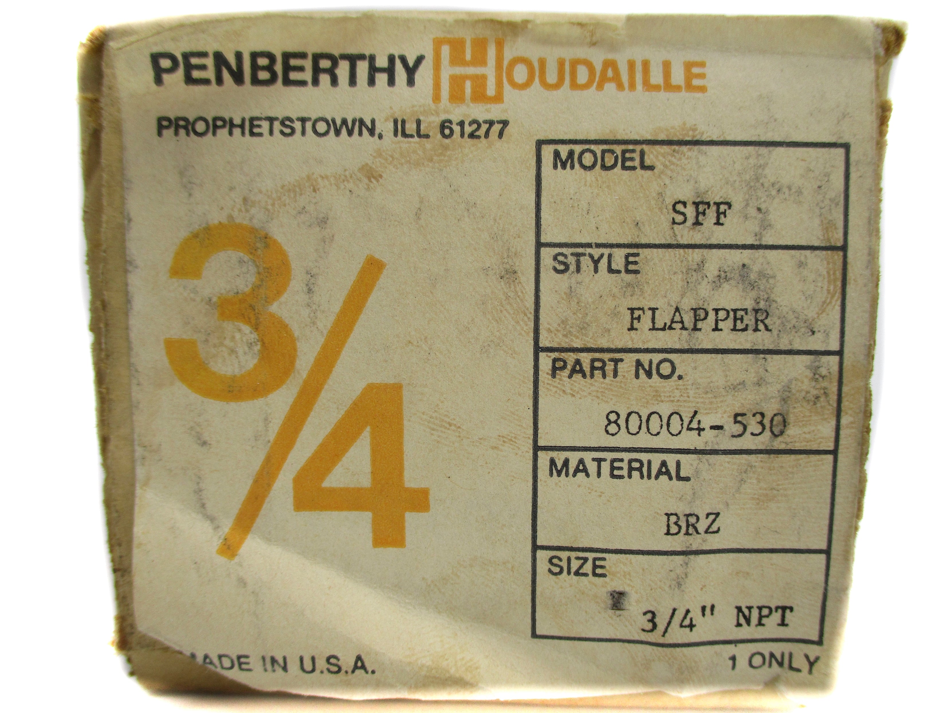PENBERTHY HOUDAILLE SFF-3/4 80004-530 NSMP