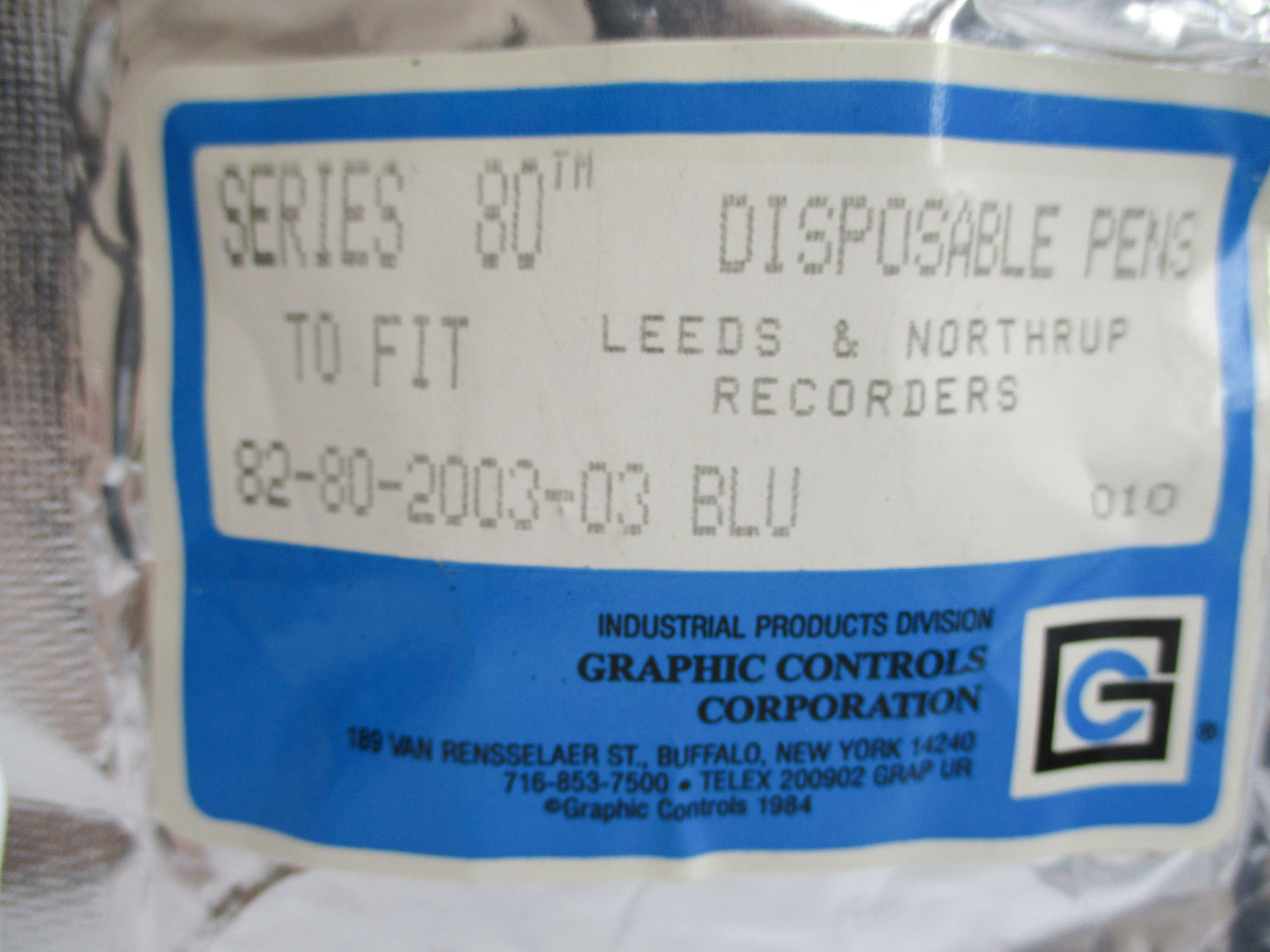 GRAPHIC CONTROLS 82-80-2003-03 NSMP