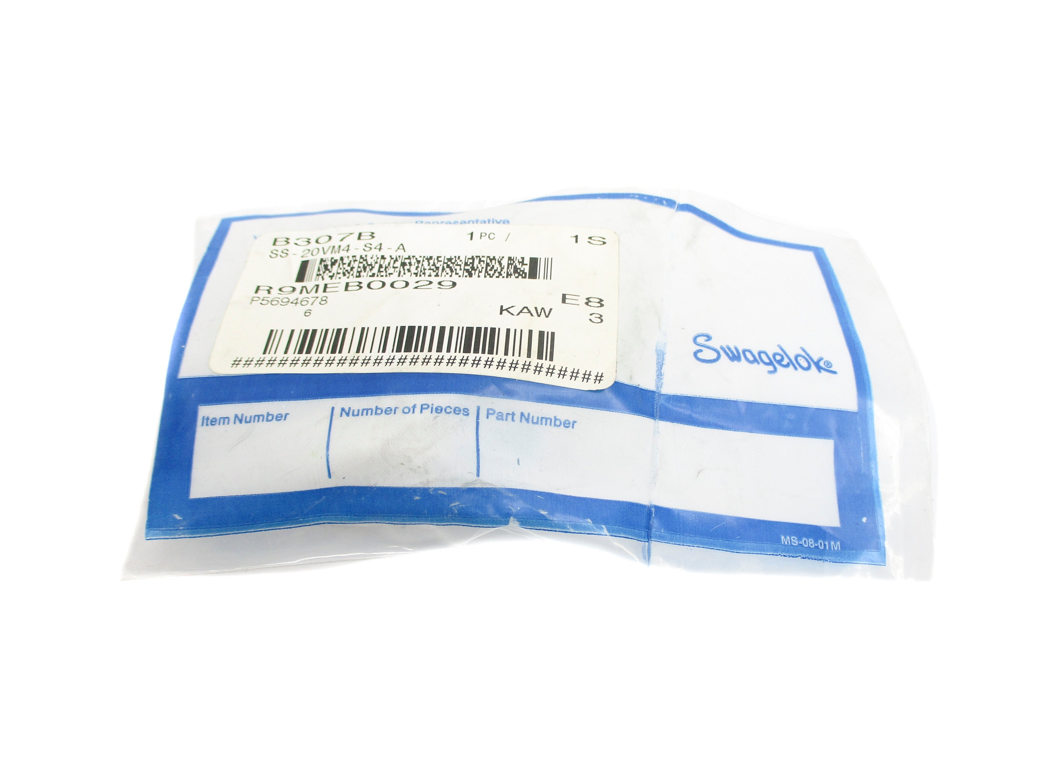 SWAGELOK SS-20VM4-S4-A NSMP