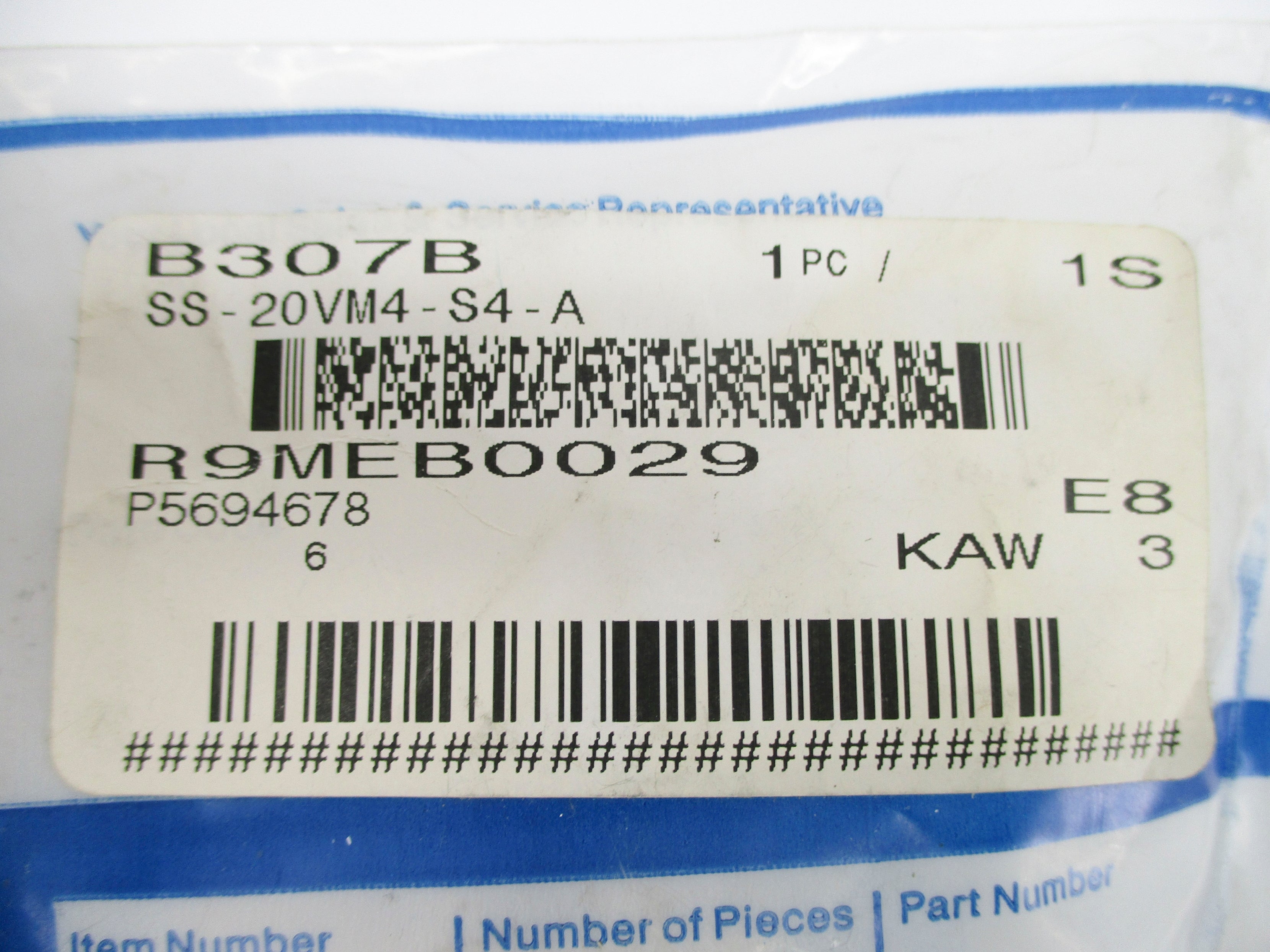 SWAGELOK SS-20VM4-S4-A NSMP