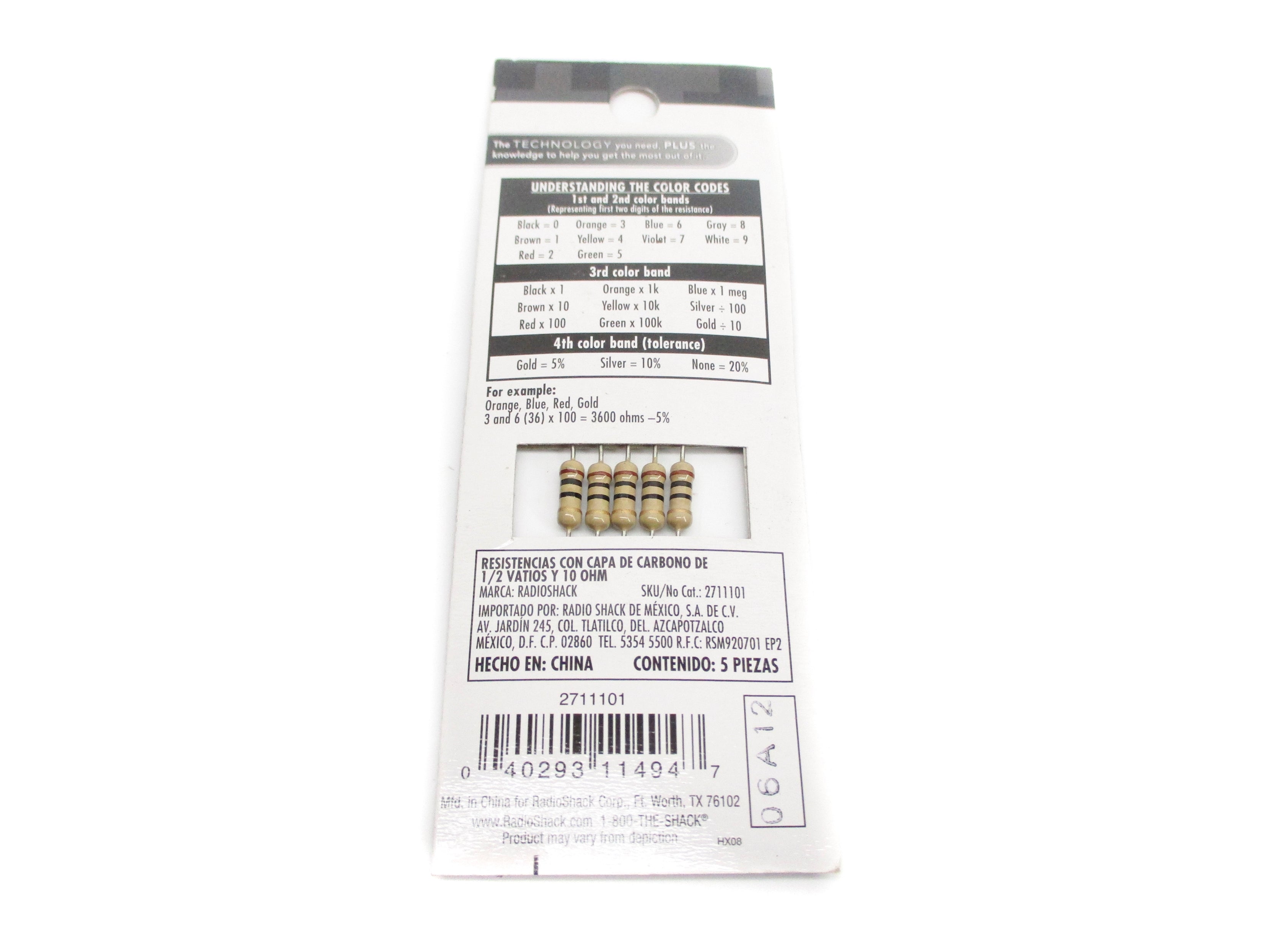 RADIO SHACK 2711101 (PKG OF 5) NSMP