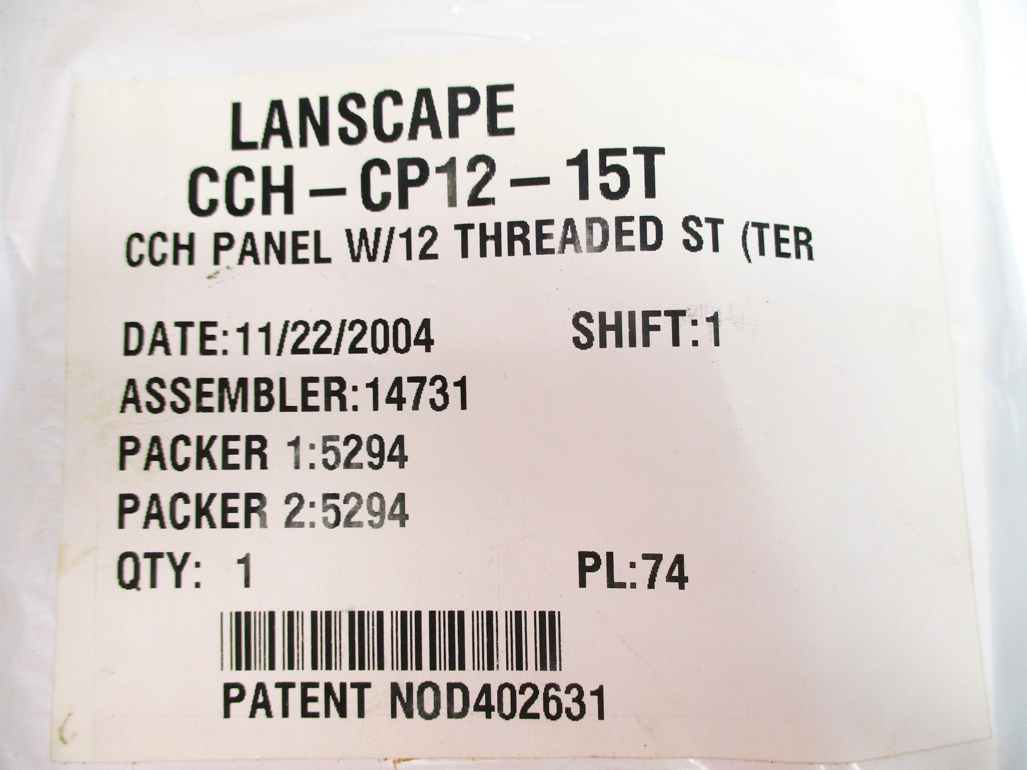 LANSCAPE CCH-CP12-15T NSMP