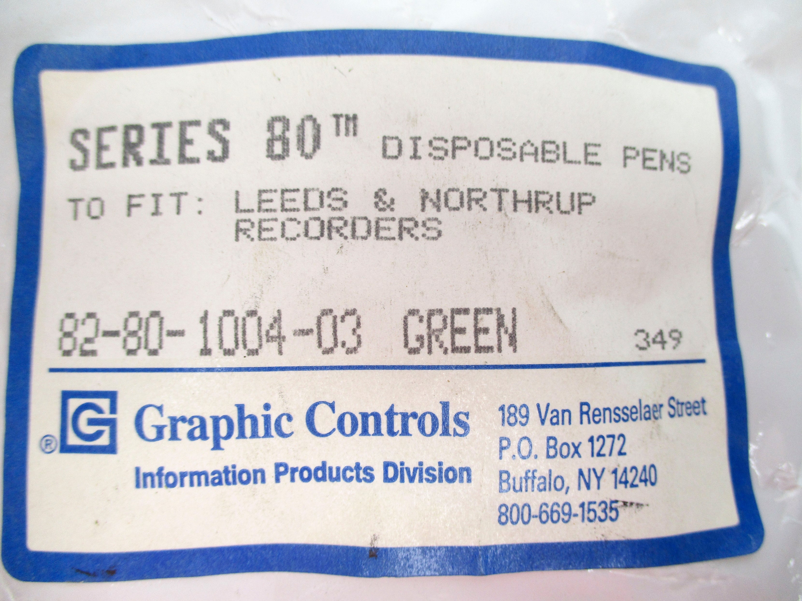 GRAPHIC CONTROLS 82-80-1004-03 (PKG OF 3) NSMP