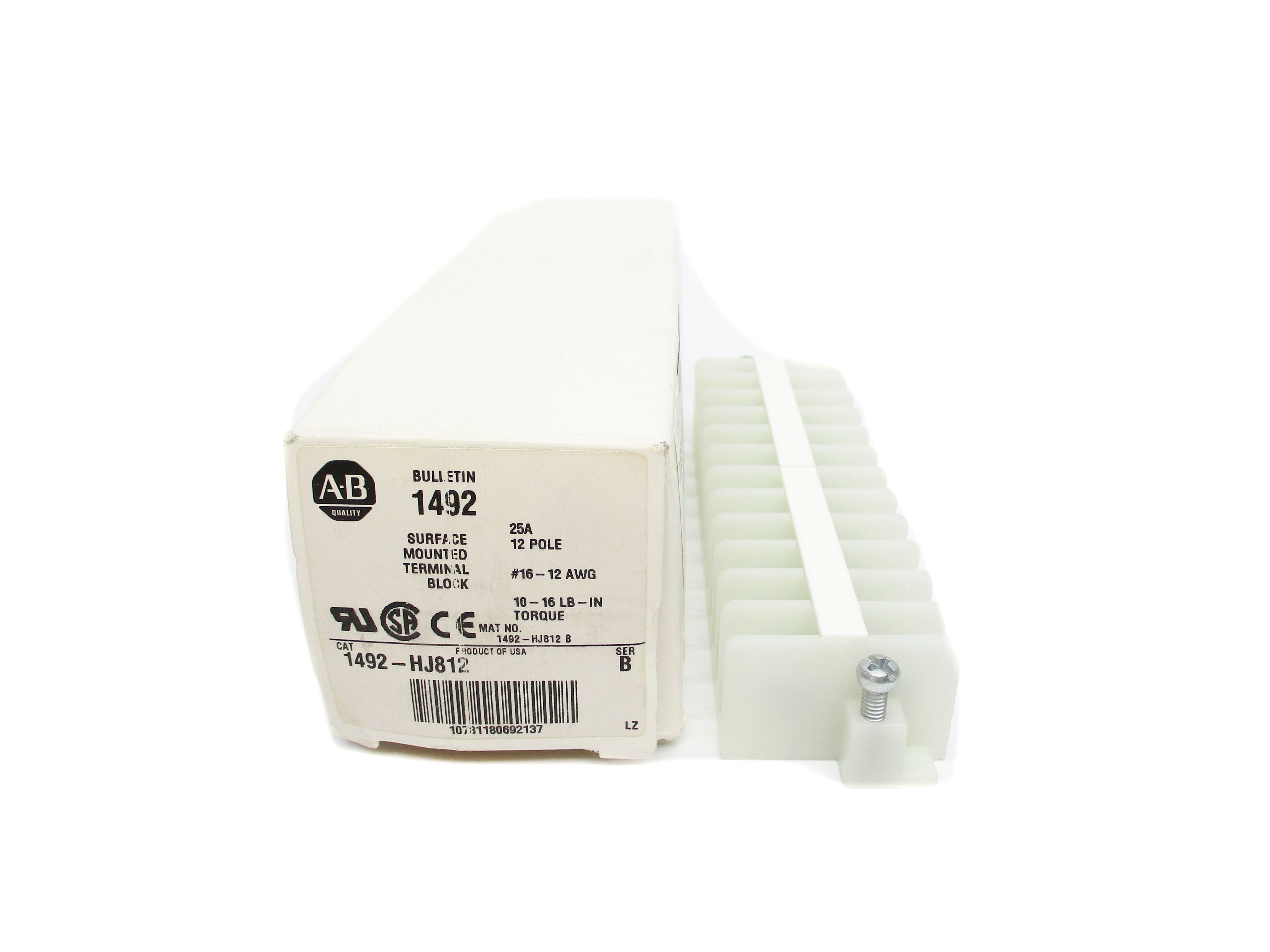 ALLEN BRADLEY 1492-HJ812 SER. B 600V 25A (WH) NSMP