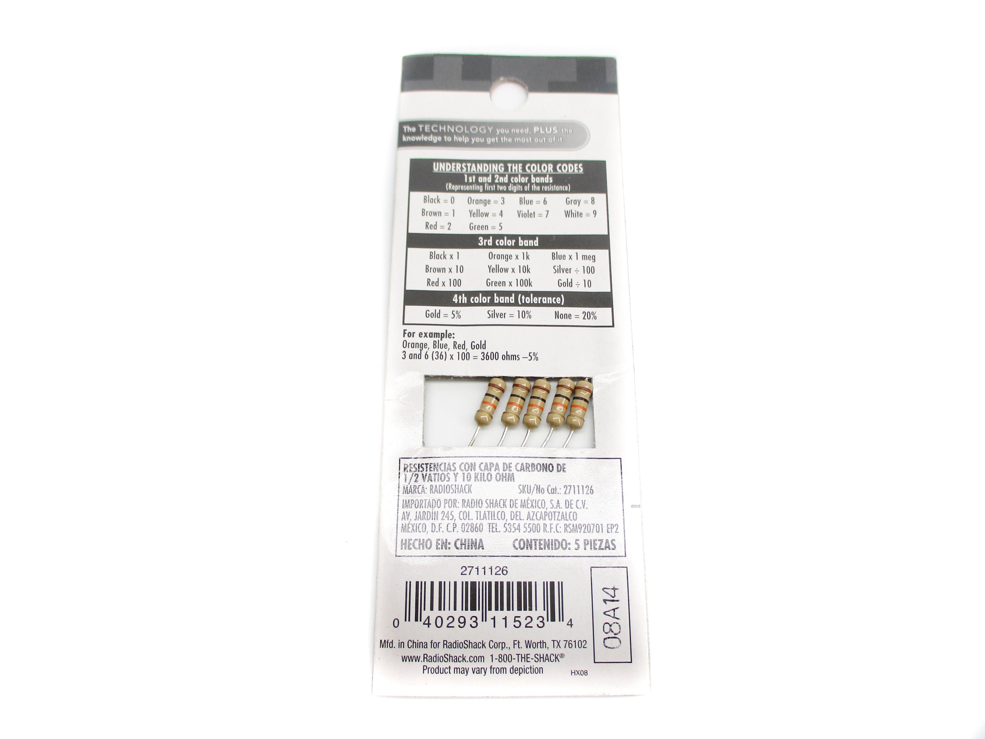 RADIO SHACK 2711126 (PKG OF 5) NSMP