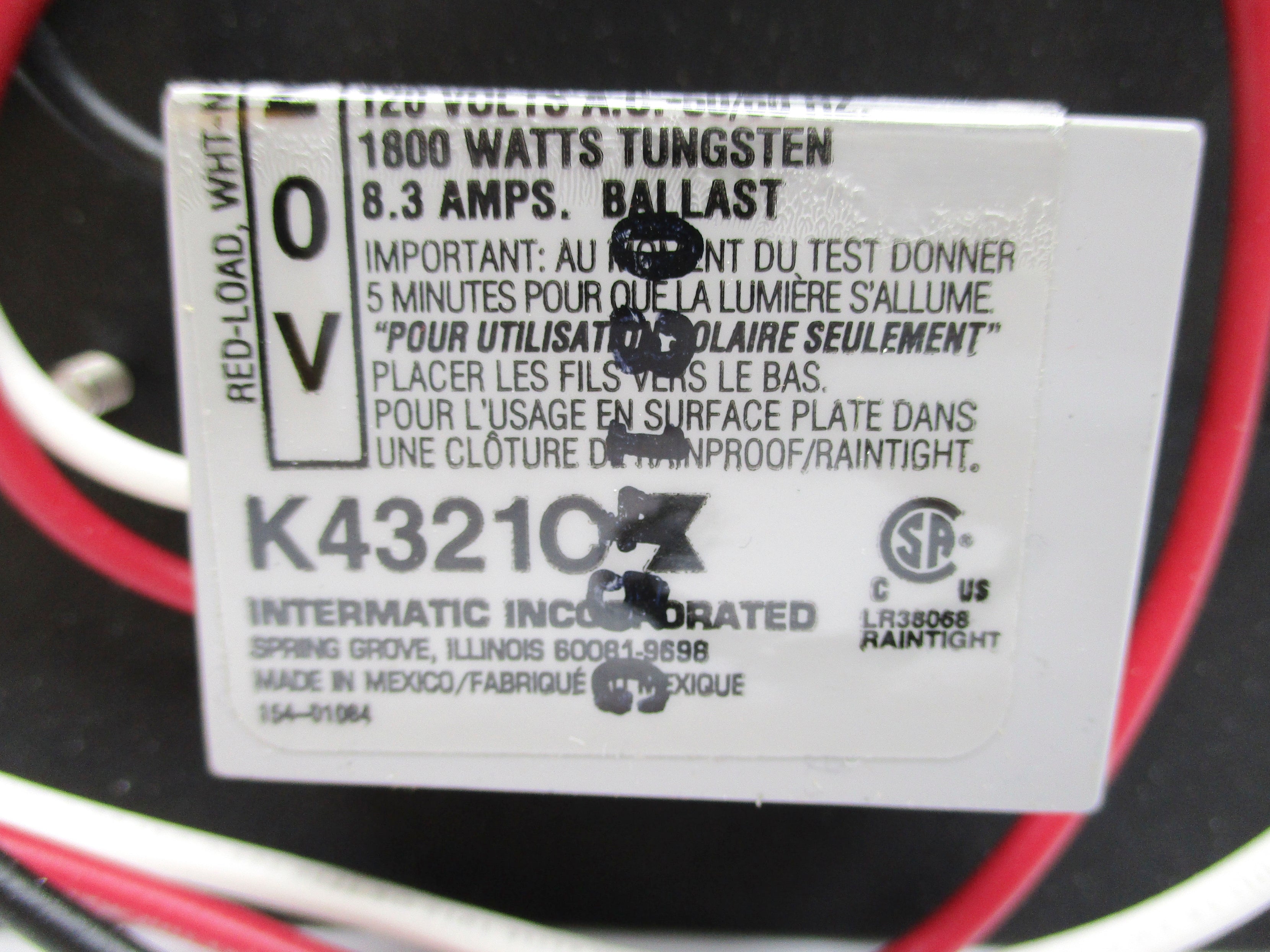 INTERMATIC INCORPORATED K4321C NSNP