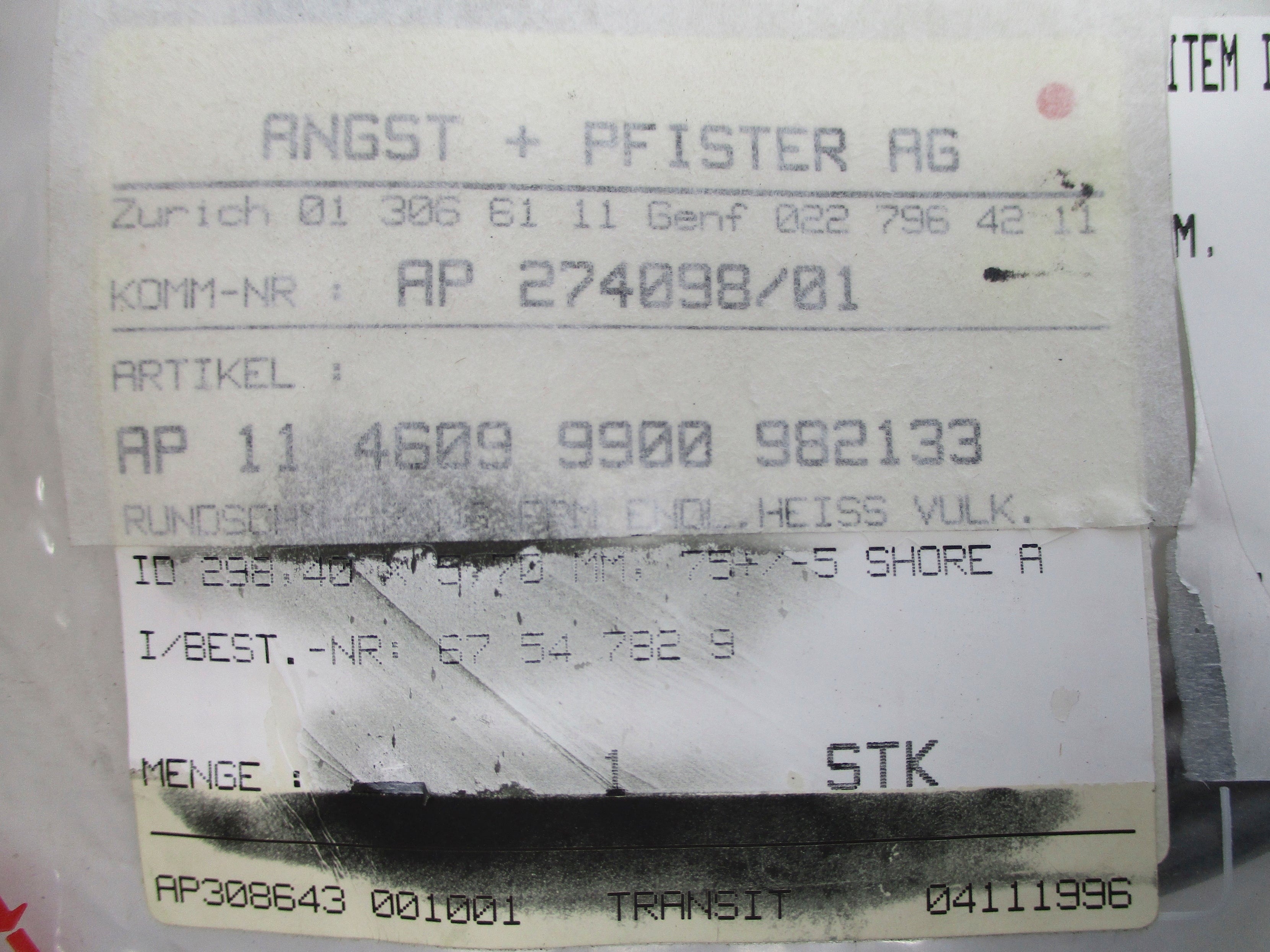 ANGST+PFISTER AP274098/01 NSMP