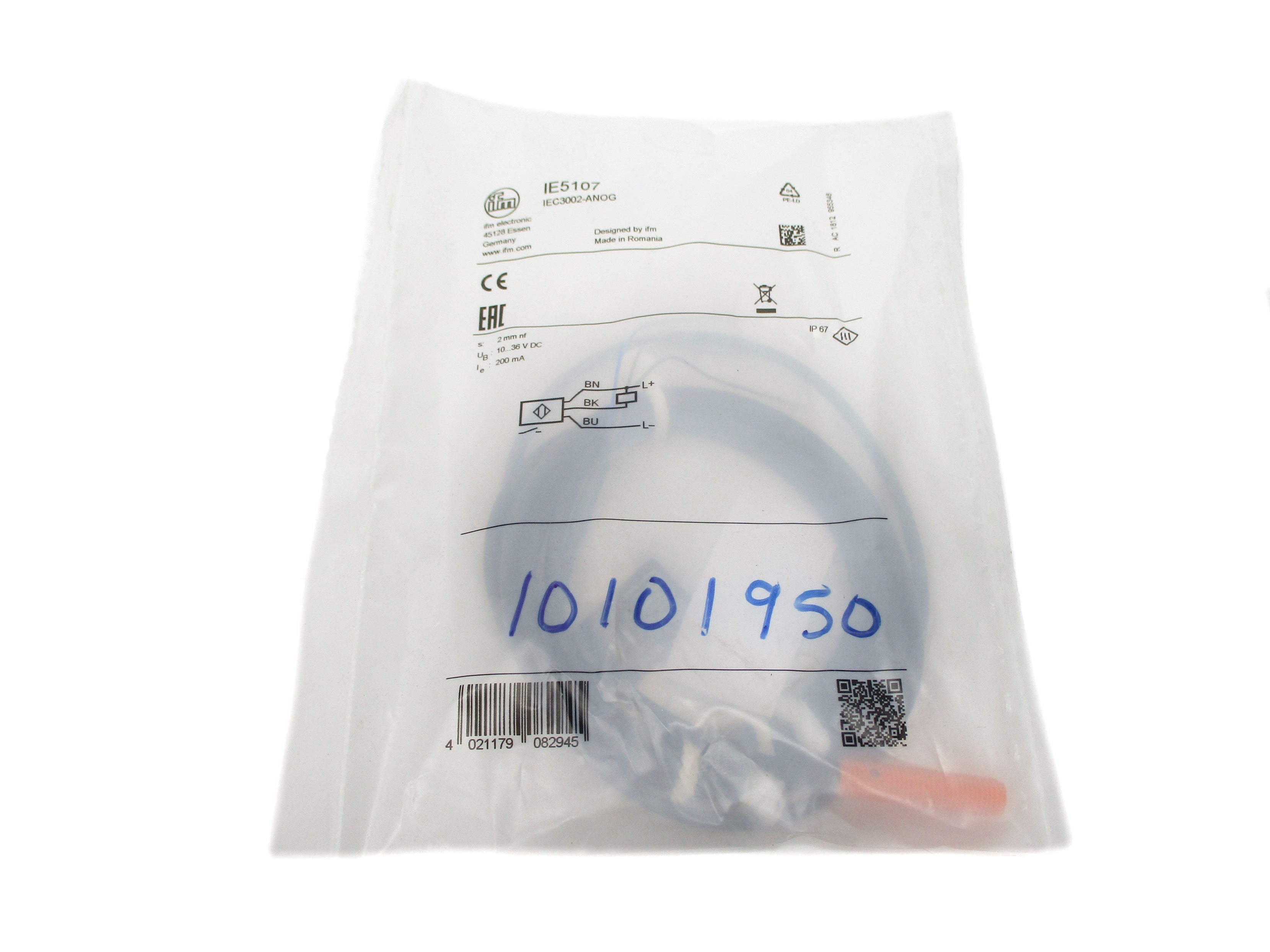 IFM EFECTOR IE5107 IEC3002-ANOG 10-36VDC NSMP