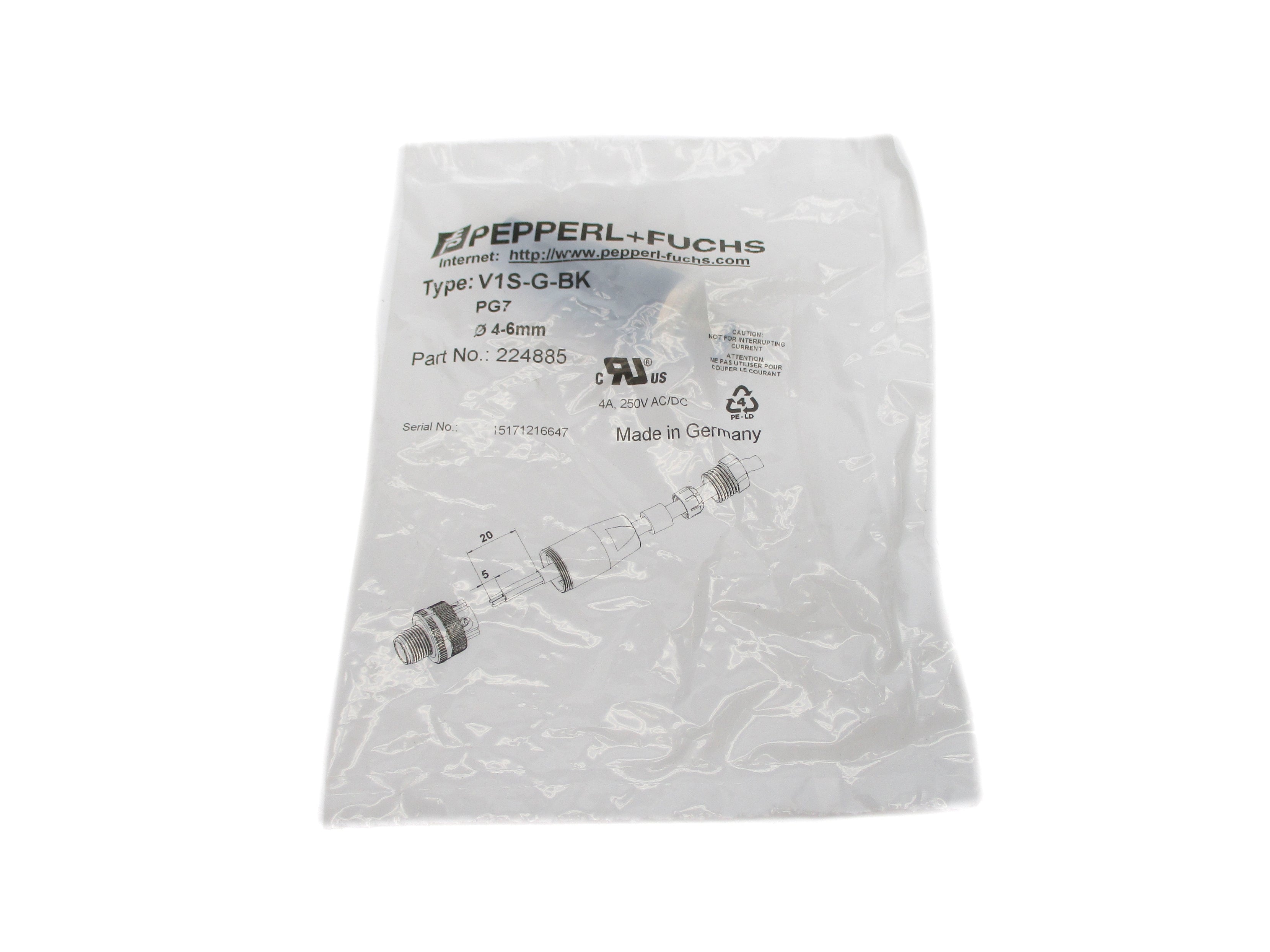 PEPPERL+FUCHS V1S-G-BK NSMP