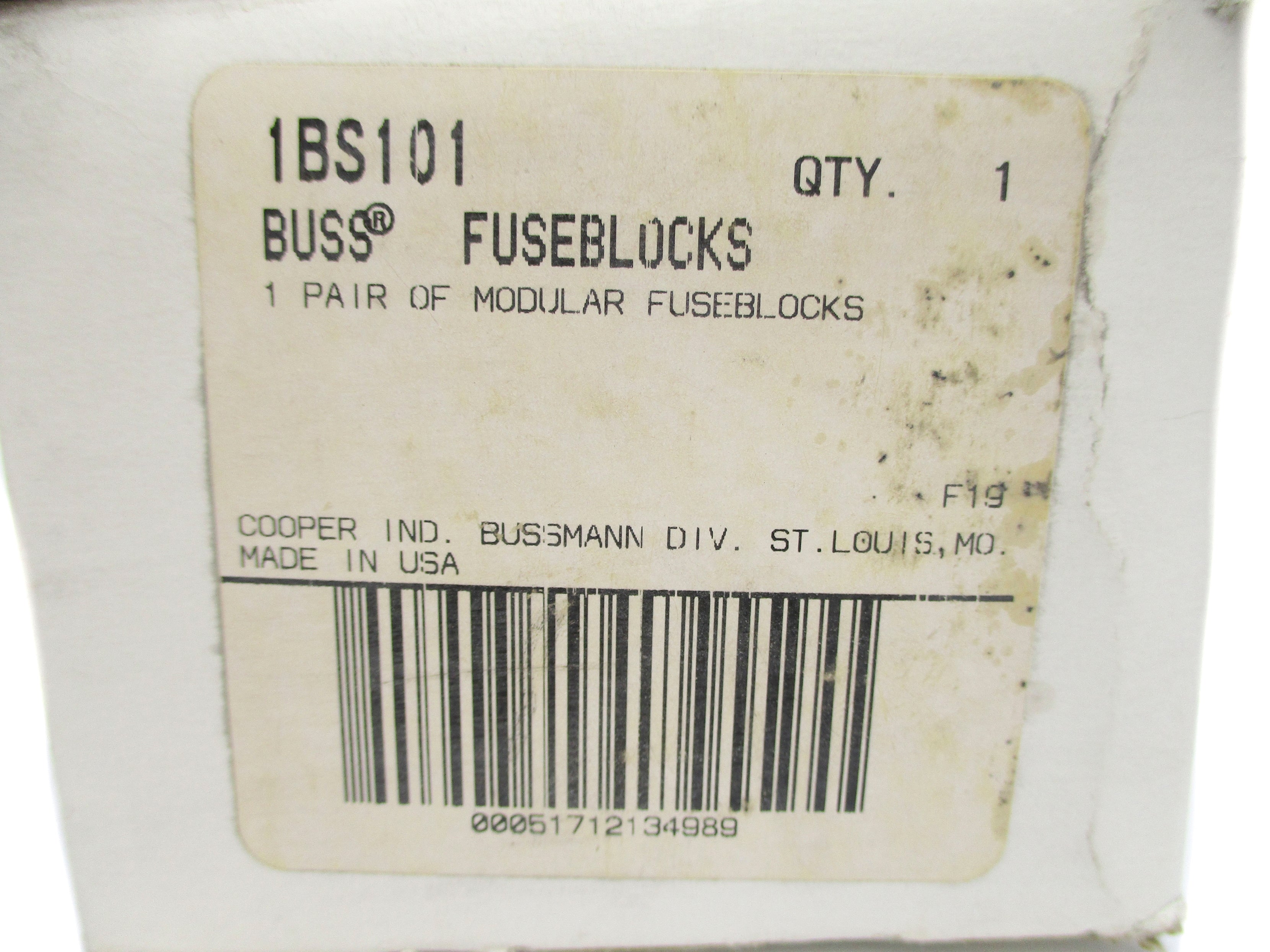 BUSSMANN 1BS101 (PKG OF 2) NSMP