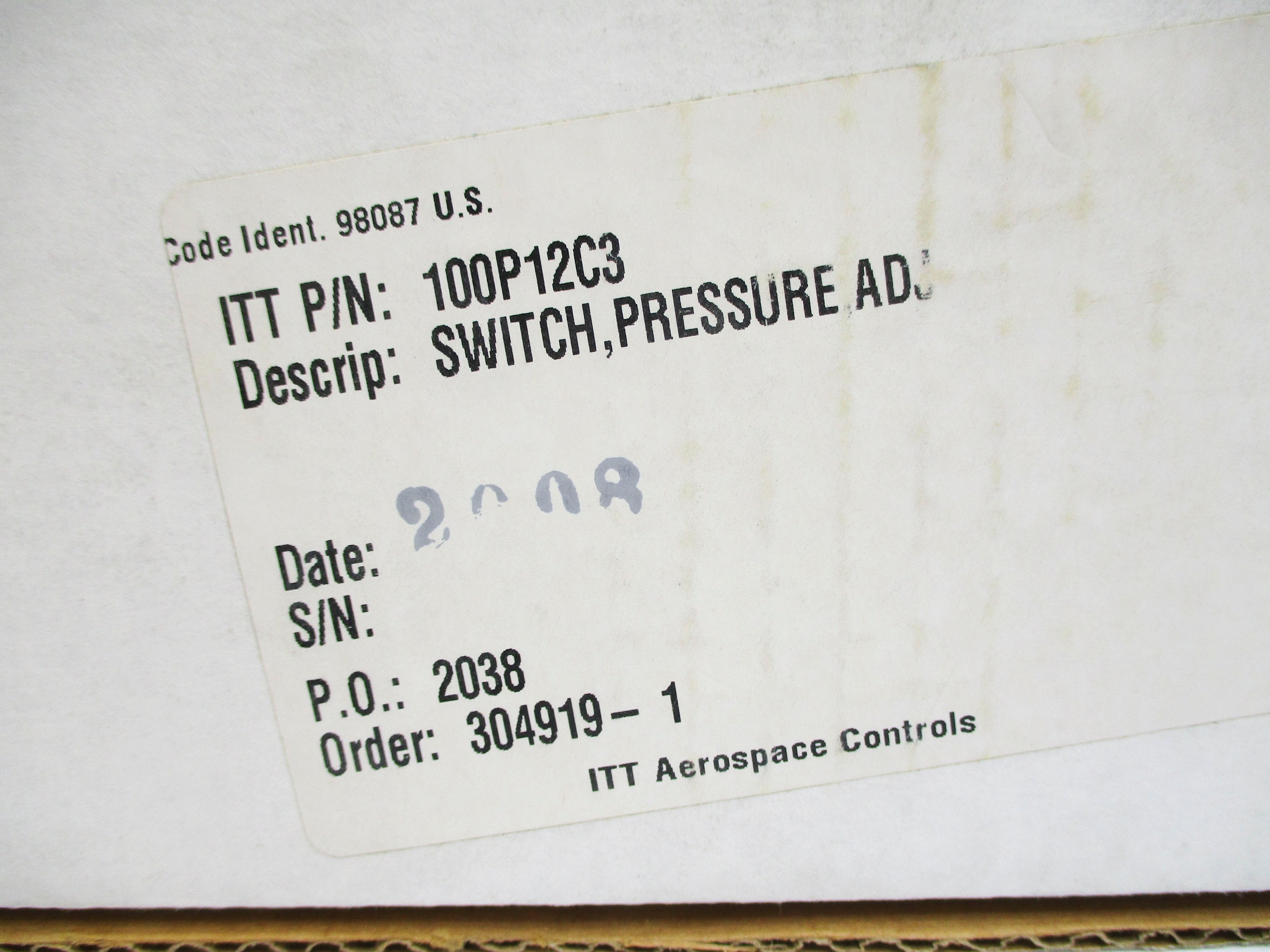 ITT 100P12C3 NSMP