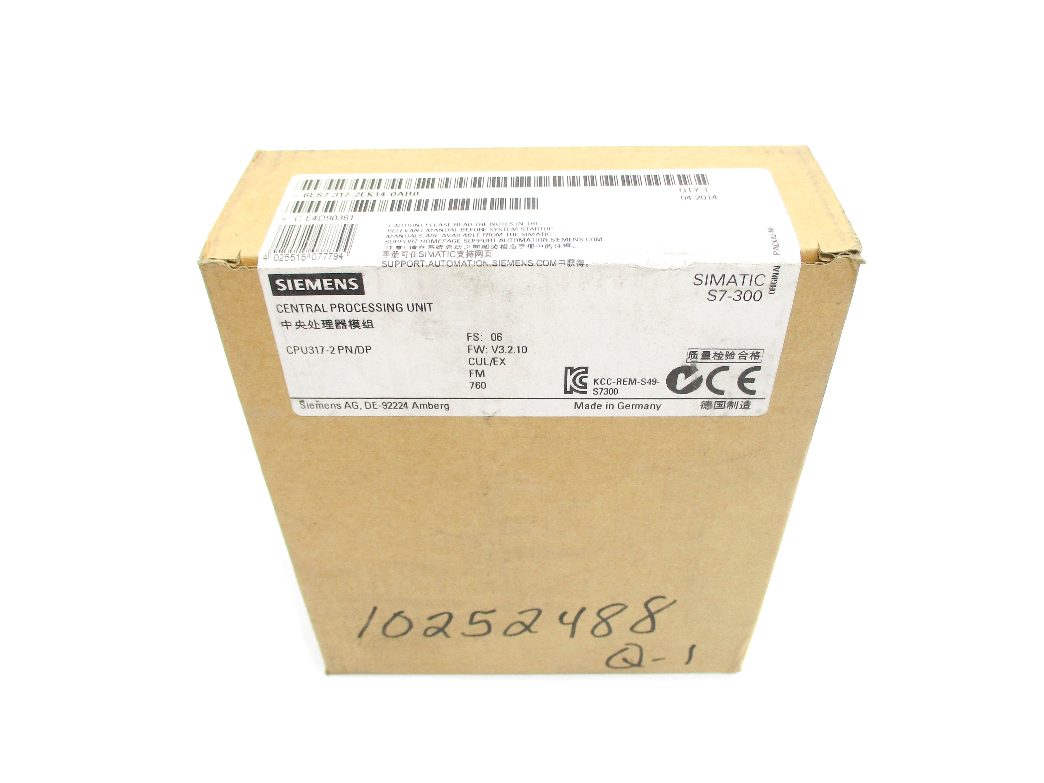 SIEMENS 6ES7317-2EK14-0AB0 NSFS