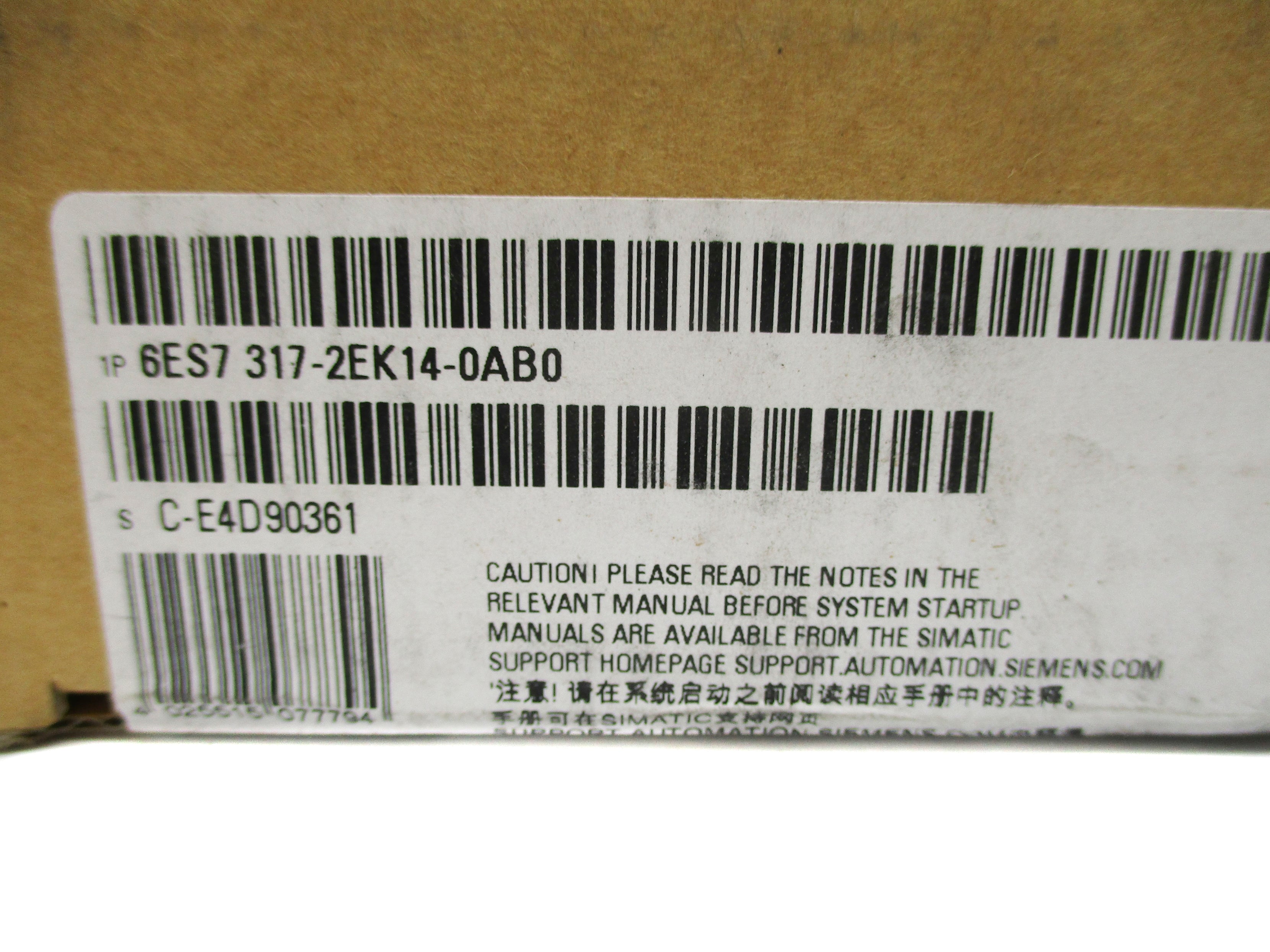 SIEMENS 6ES7317-2EK14-0AB0 NSFS