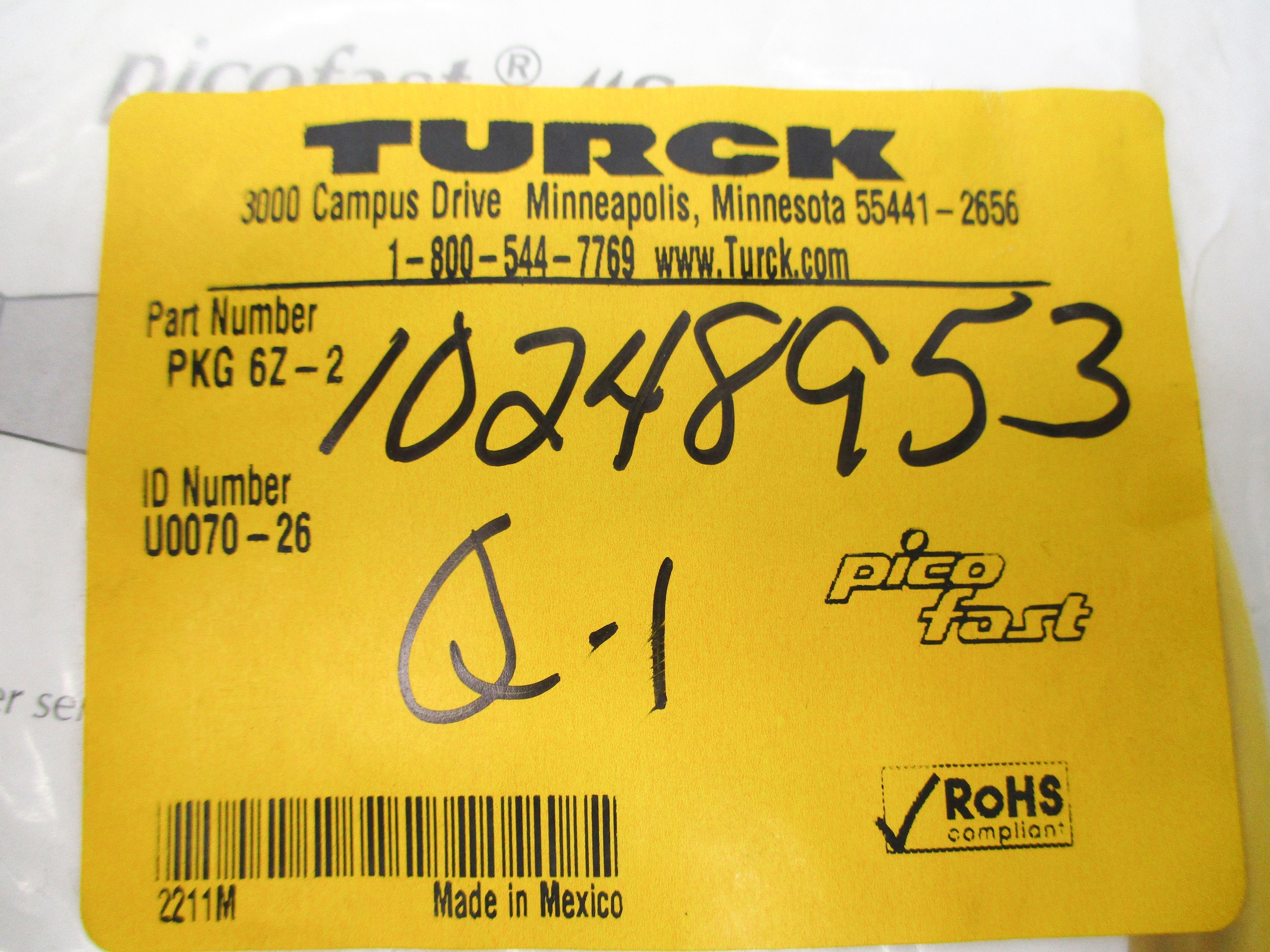 TURCK PKG6Z-2 NSMP