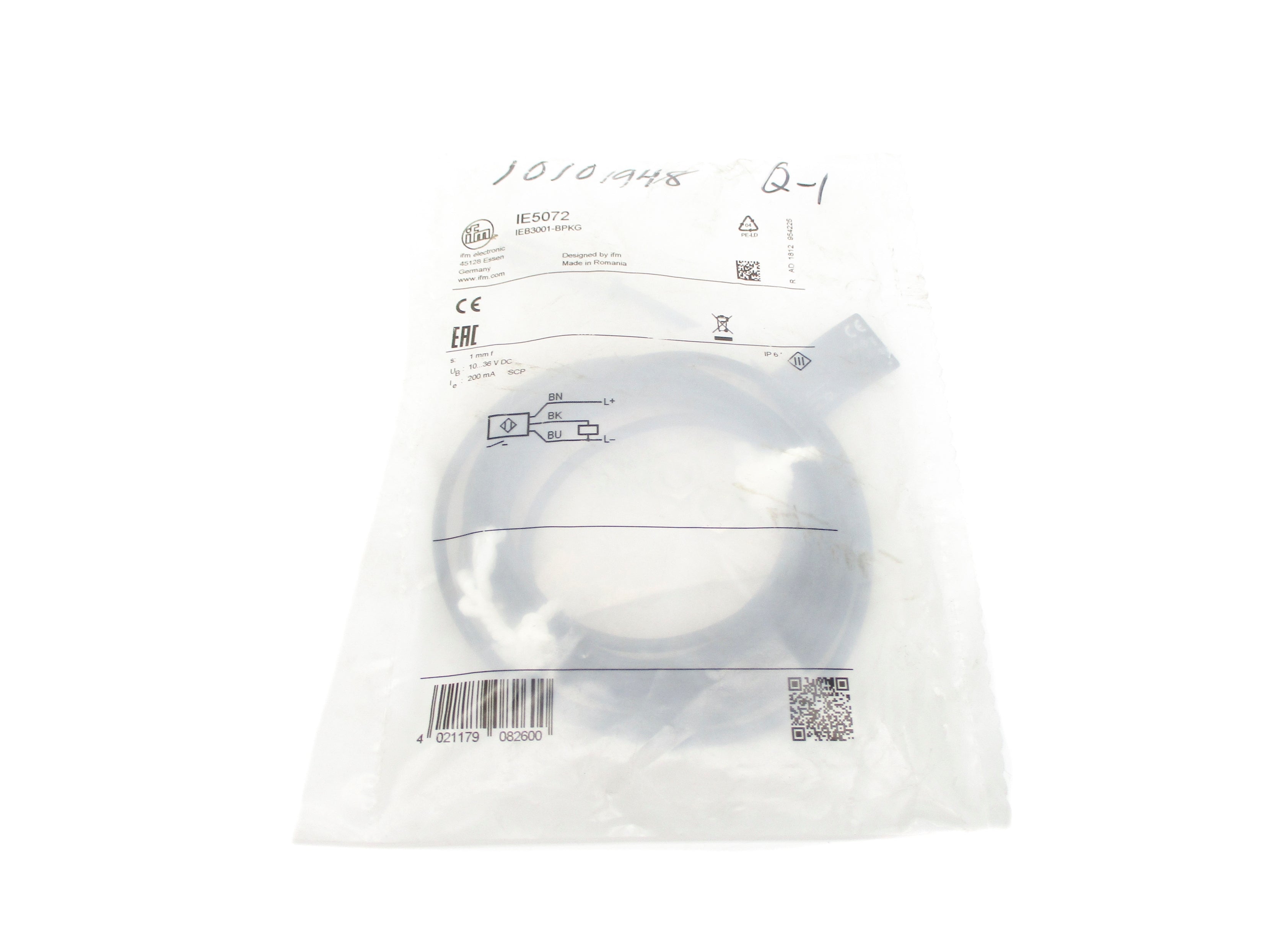 IFM EFECTOR IE5072 IEB3001-BPKG 10-36VDC NSMP