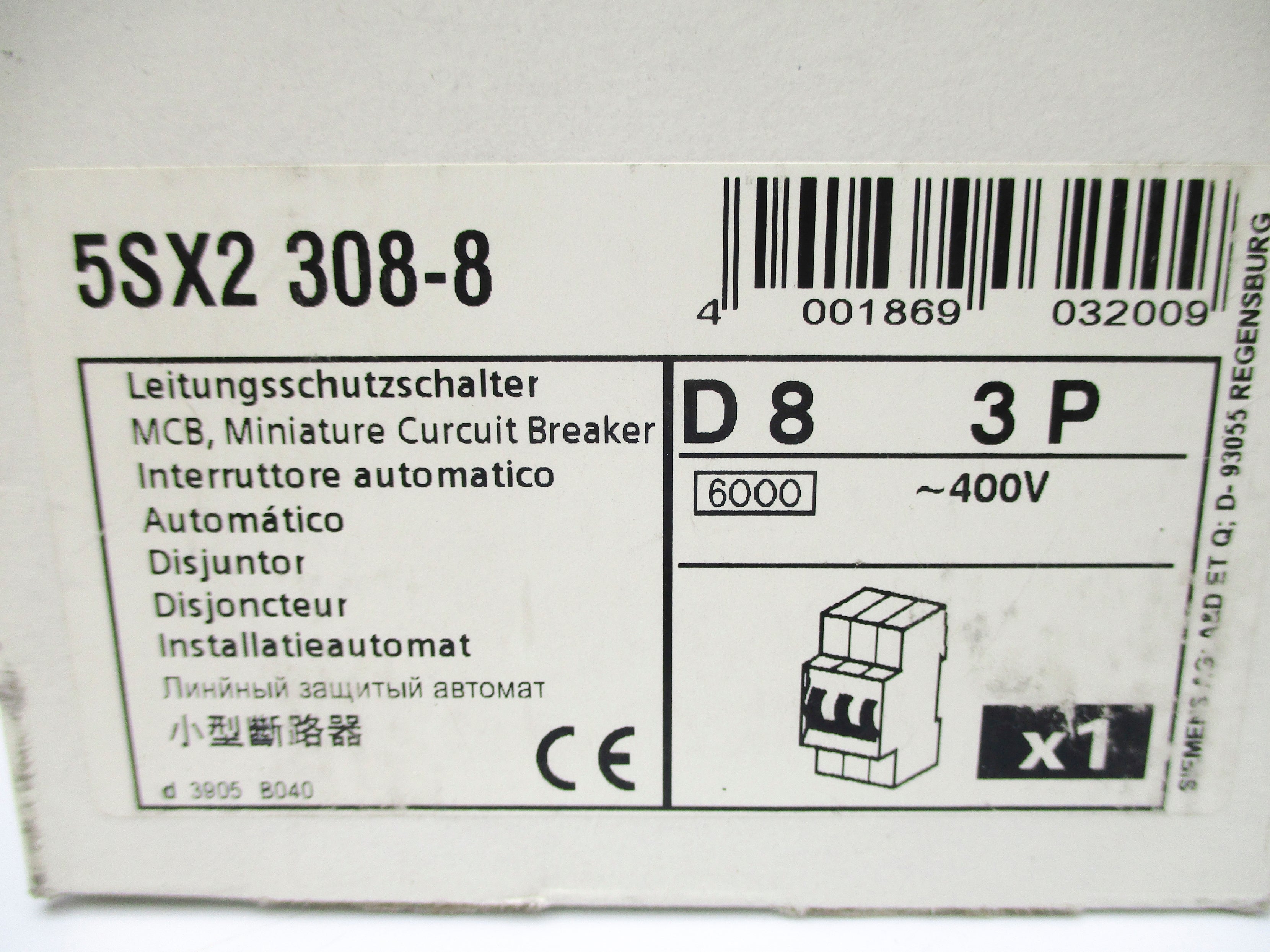 SIEMENS 5SX2308-8 400V 8A NSMP